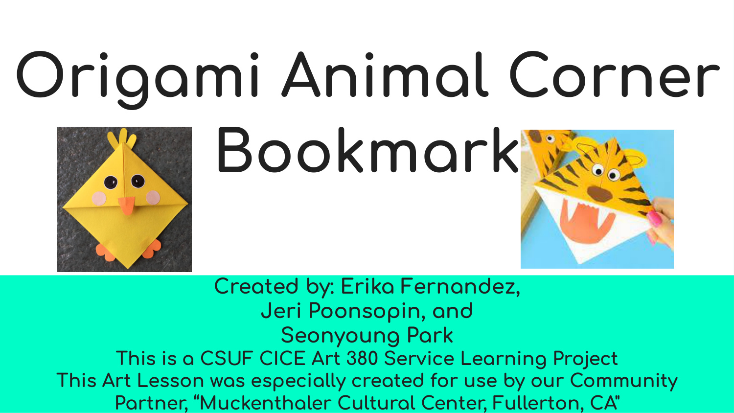 Animal Corner Bookmarks coloring page preview