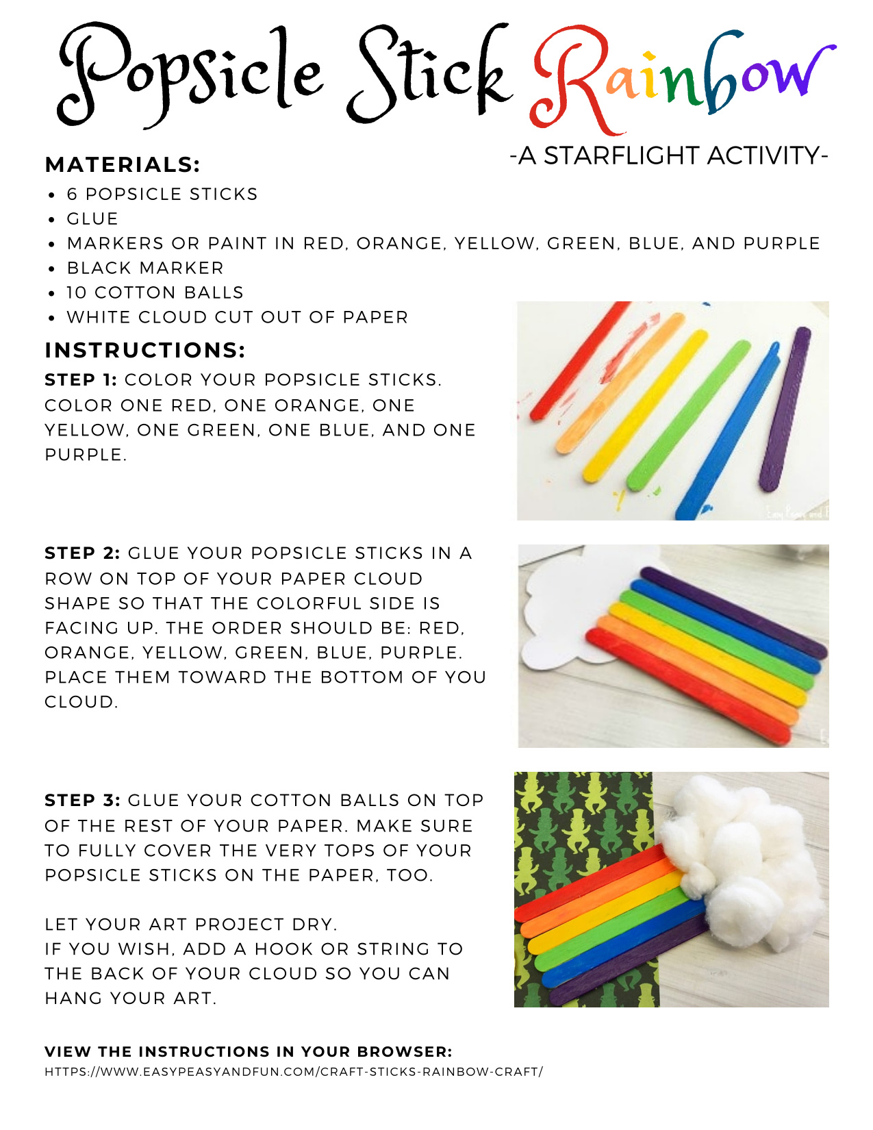 Art Project With Popsicle Sticks coloring page preview