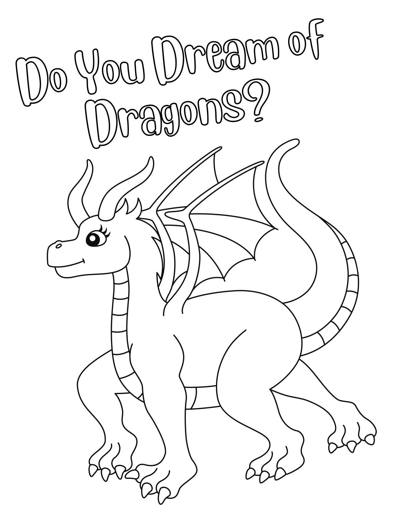 Baby Dragon Coloring Pages coloring page preview