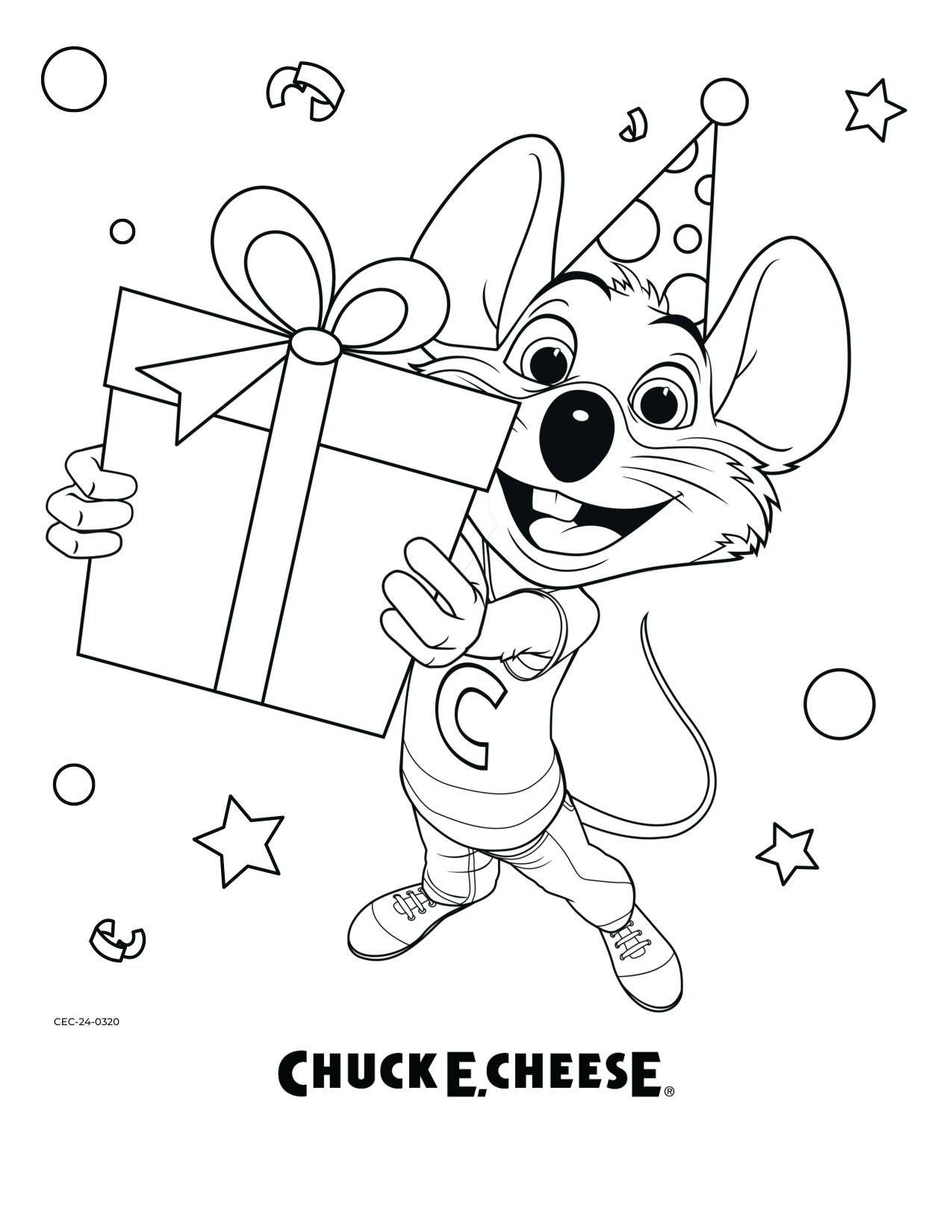 Birthday Card Coloring Sheet coloring page preview