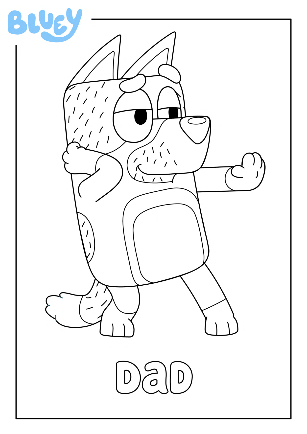 Blue Coloring Sheet coloring page preview
