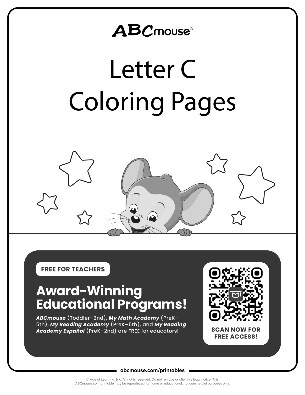 C Coloring coloring page preview