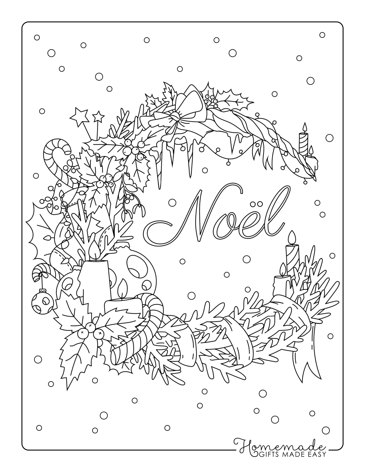 Christmas Coloring Pages Adults coloring page preview