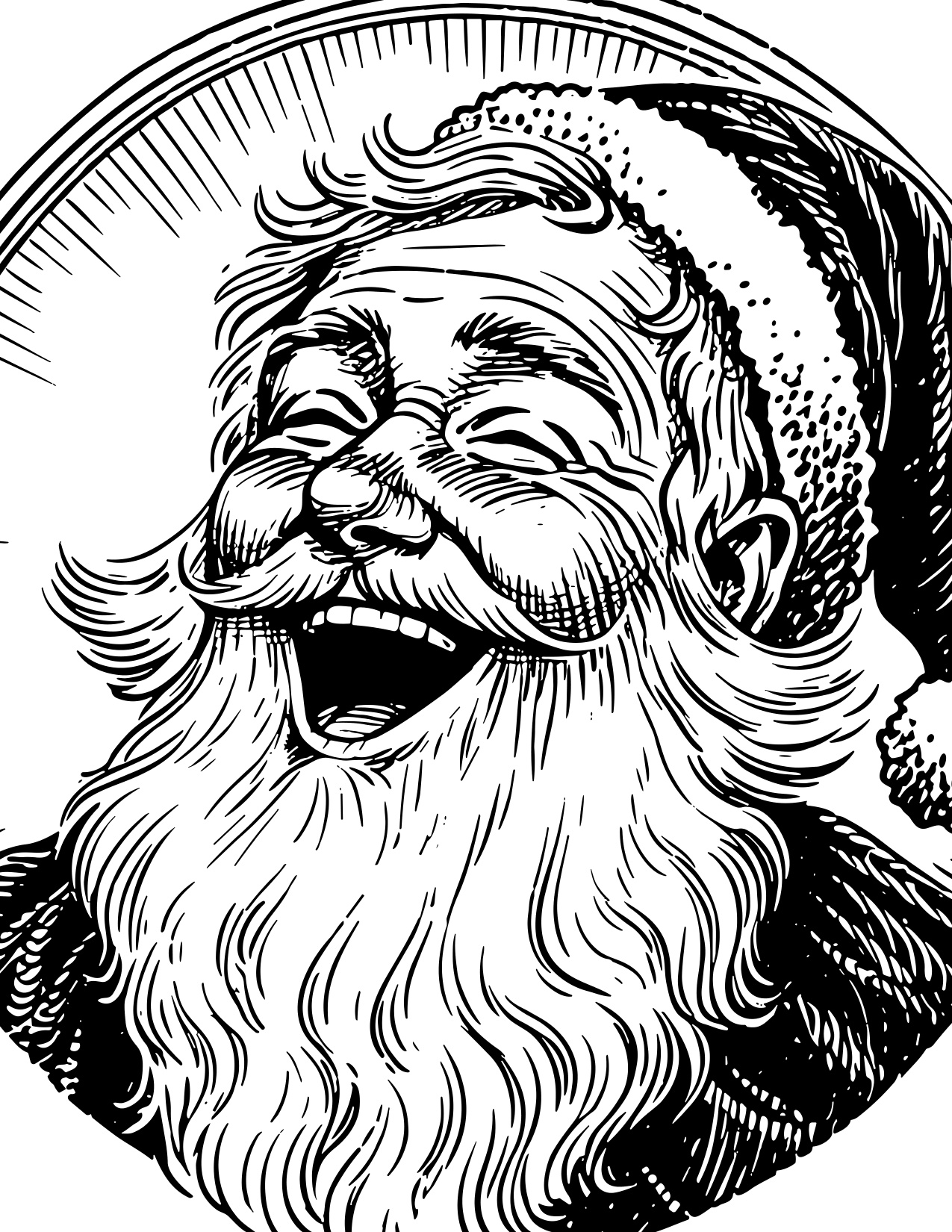 Christmas Coloring Pages For Adults coloring page preview