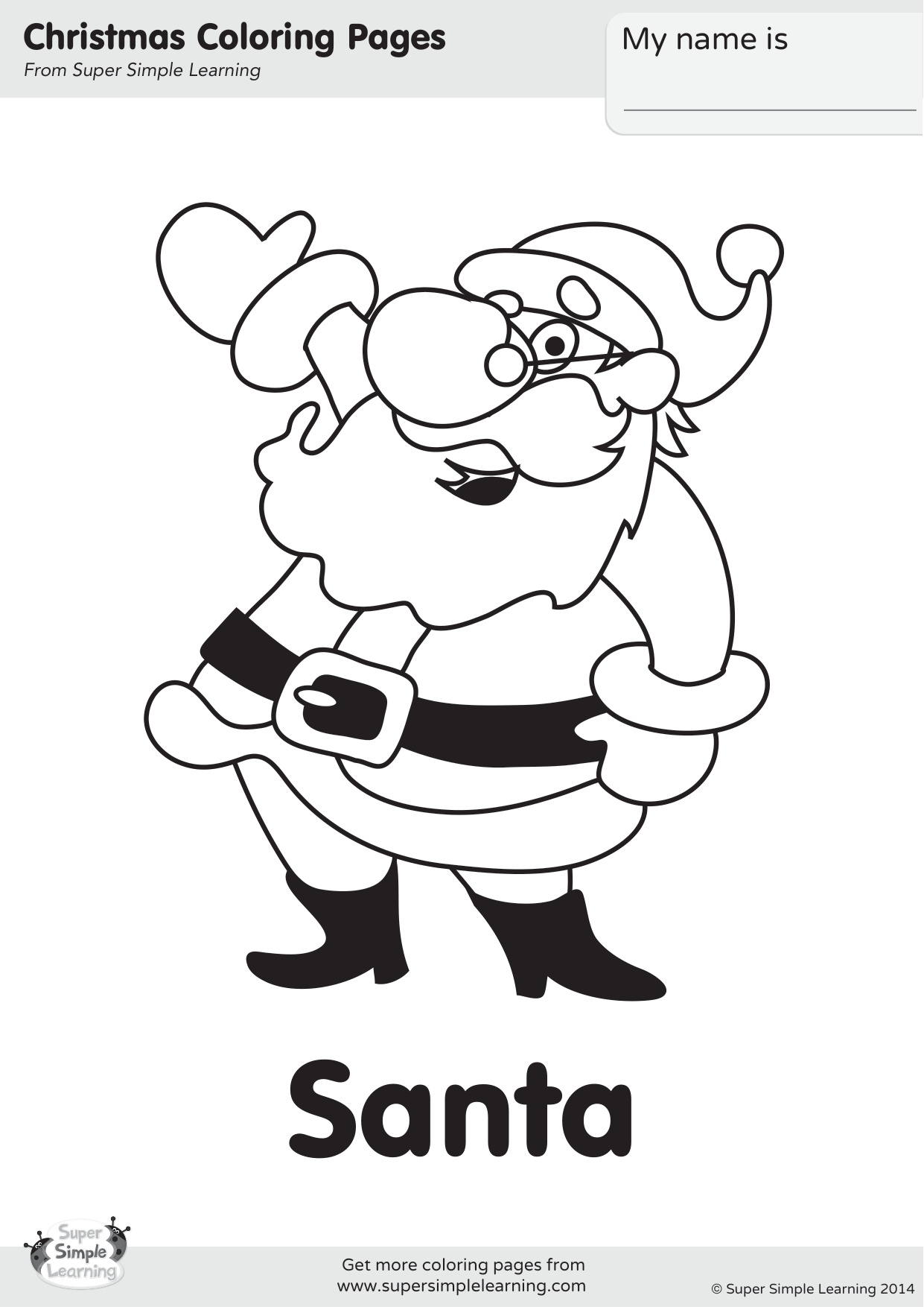 Christmas Colouring In Pages coloring page preview