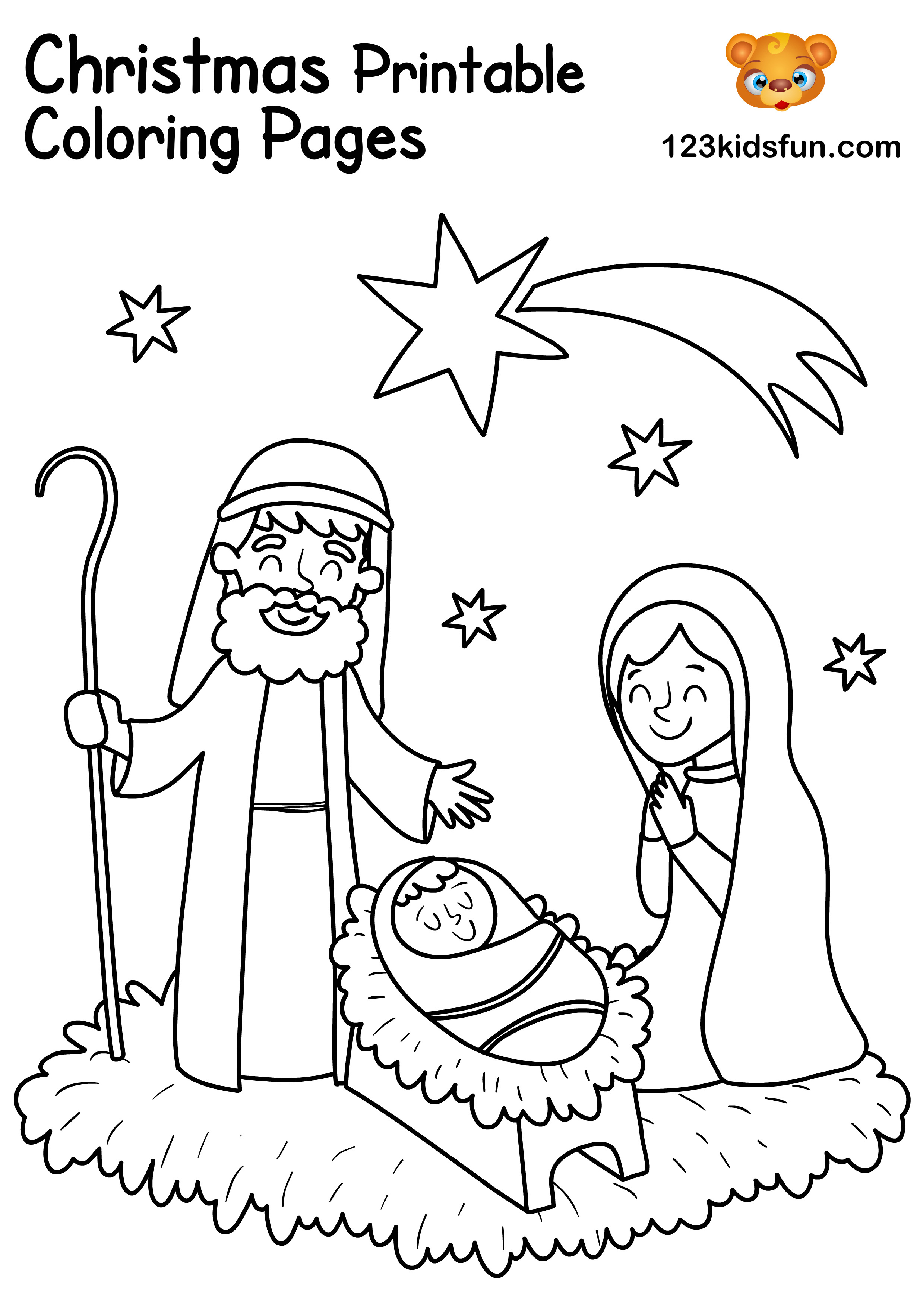 Christmas Printables For Kids coloring page preview