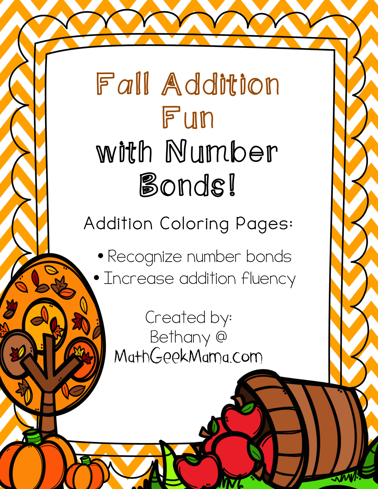Color By Number Fall Coloring Pages coloring page preview