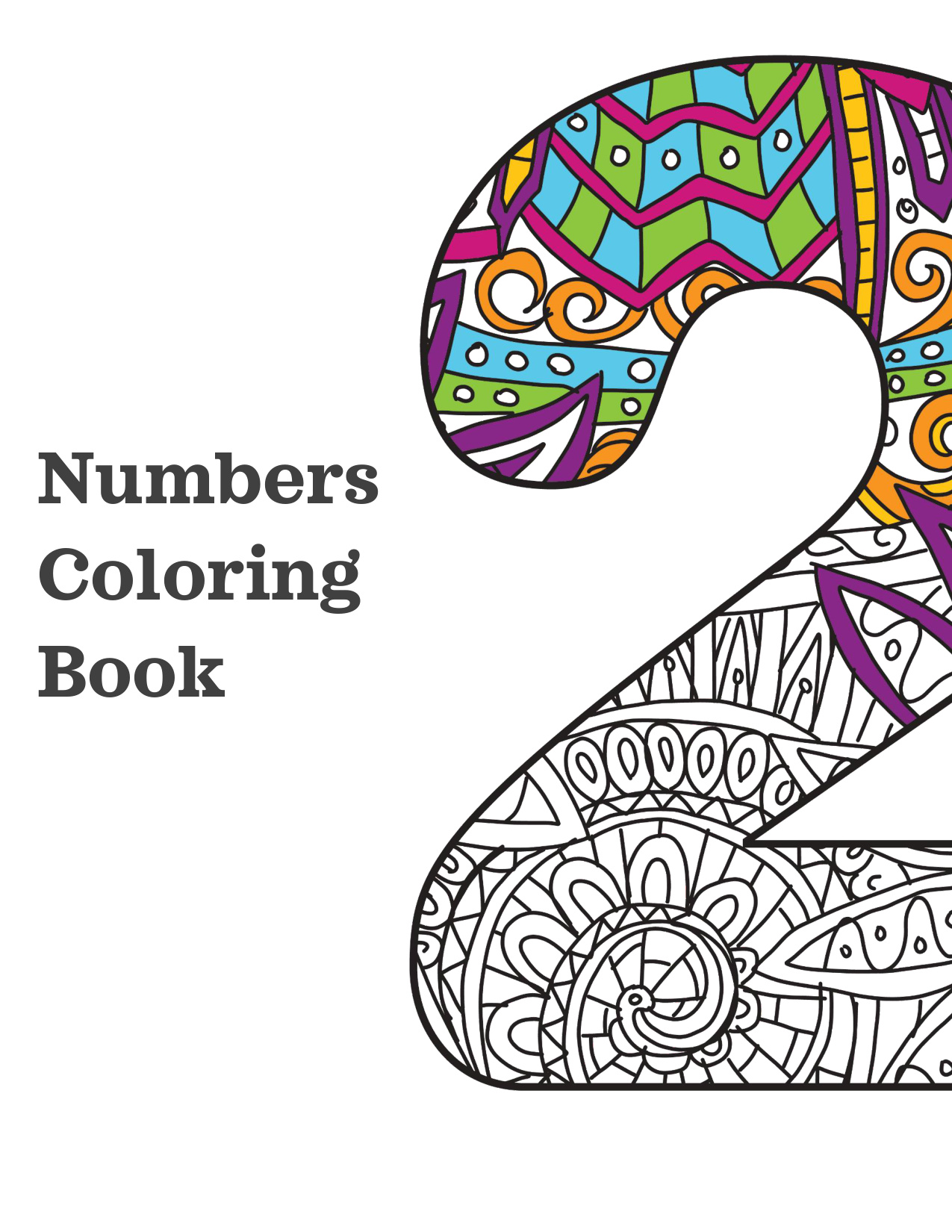 Color By Numbers For Adults Free coloring page preview