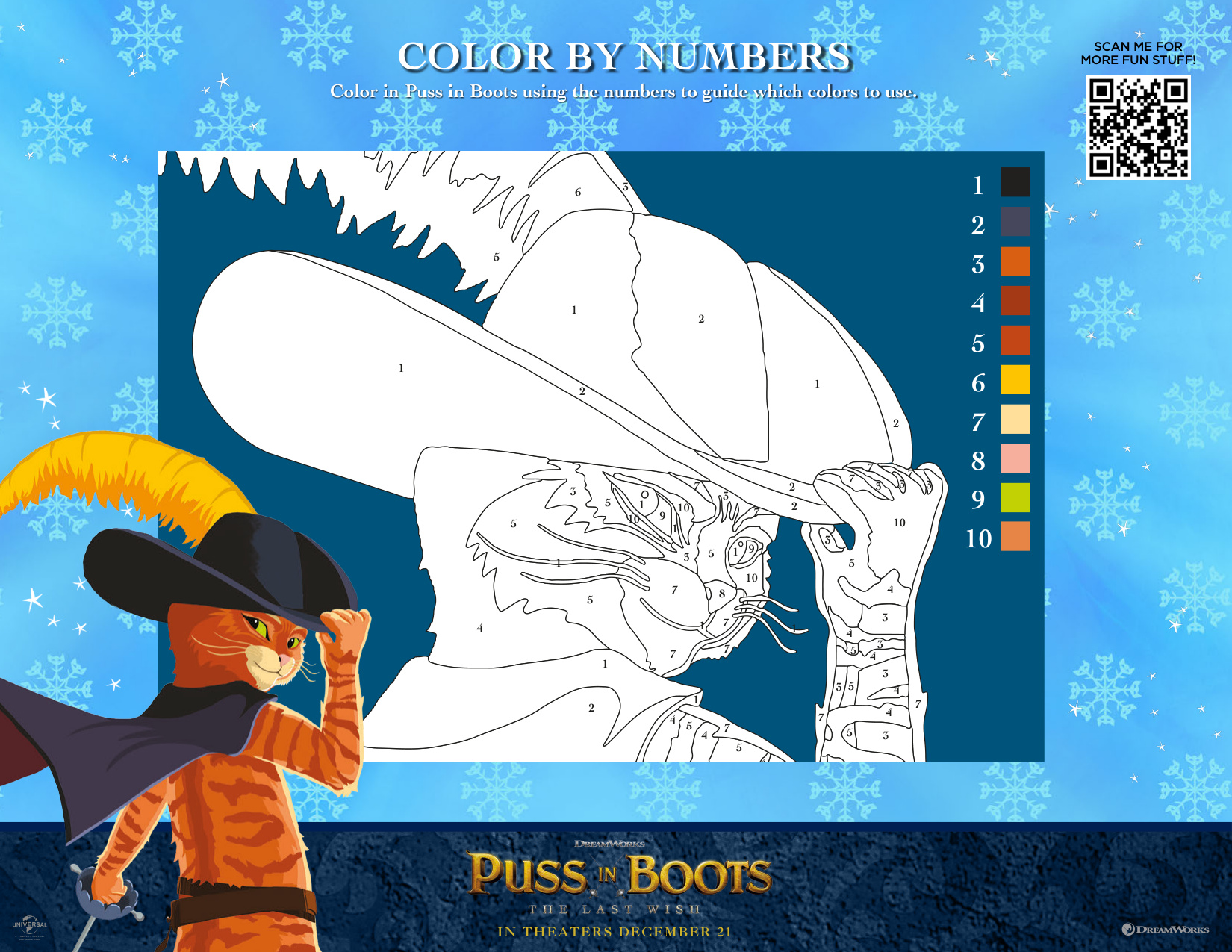 Color Bye Number coloring page preview