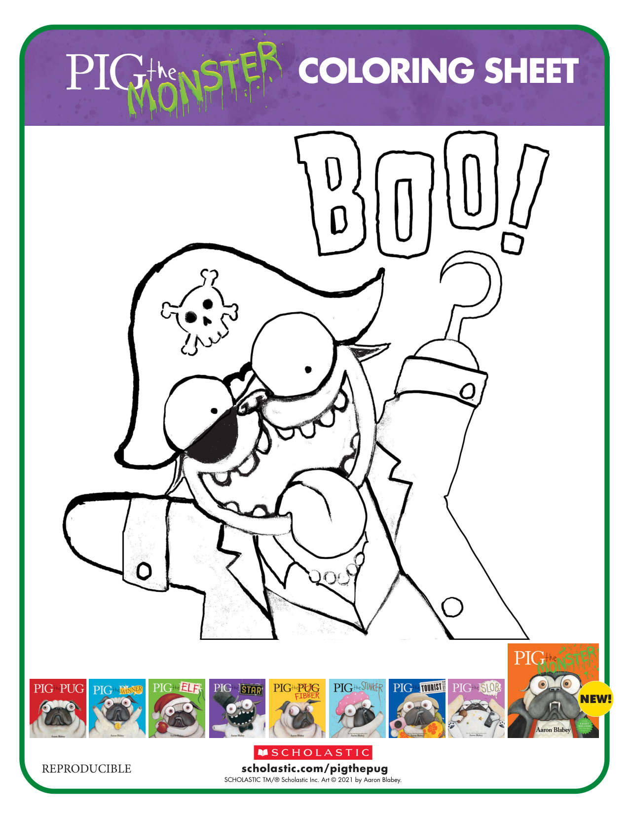 Color Page Pig coloring page preview