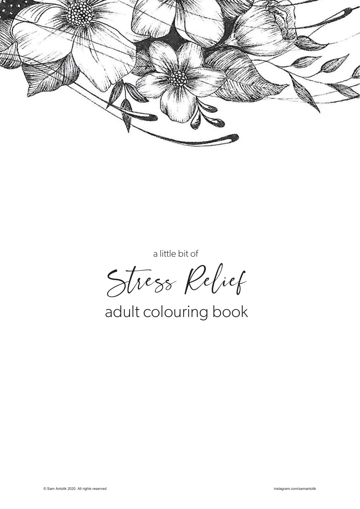 Coloring Book For Adults coloring page preview