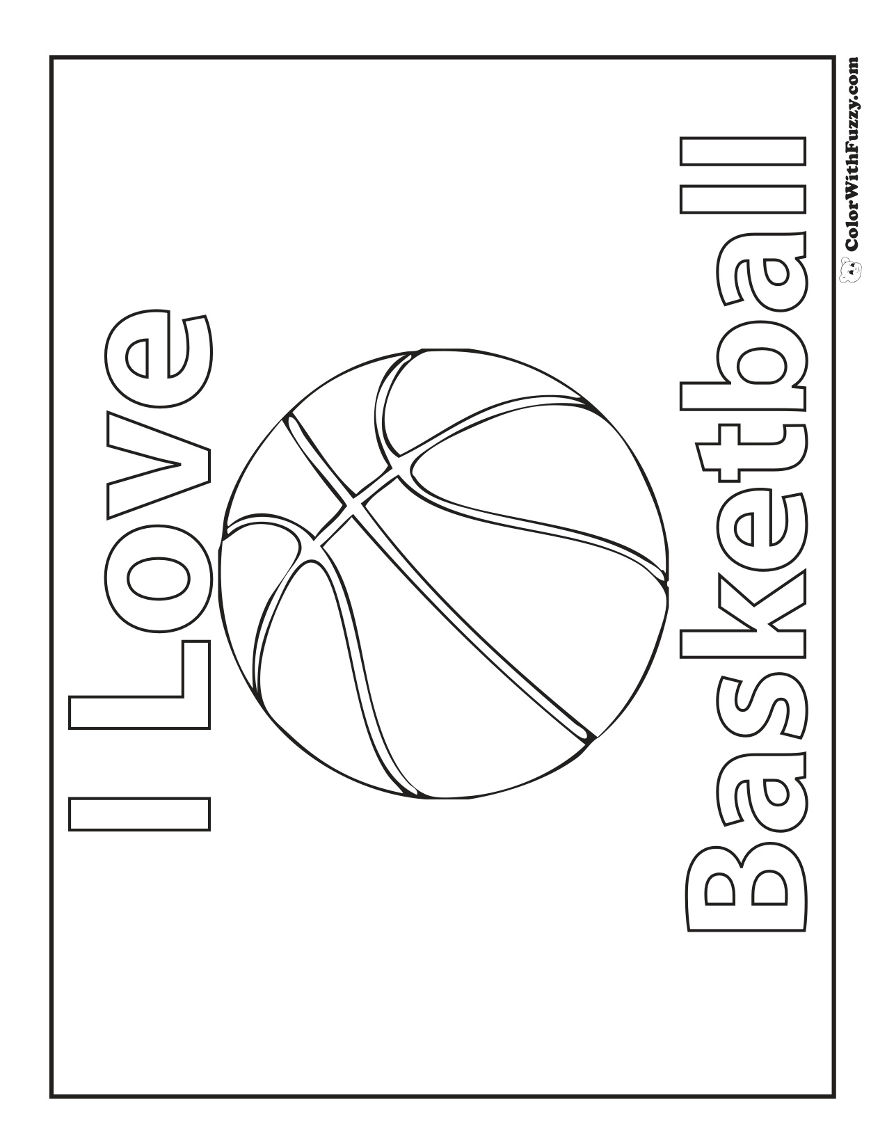 Coloring Page Basketball coloring page preview