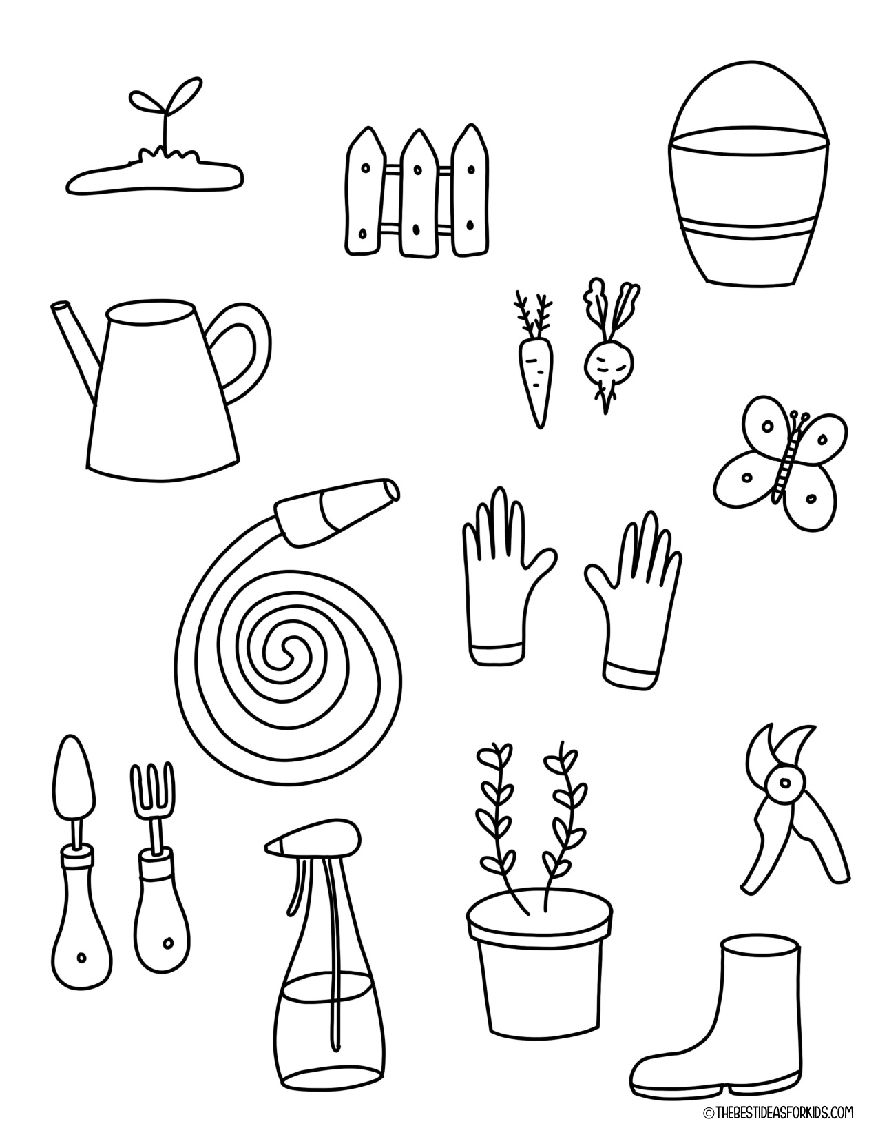 Coloring Page Of Tools coloring page preview