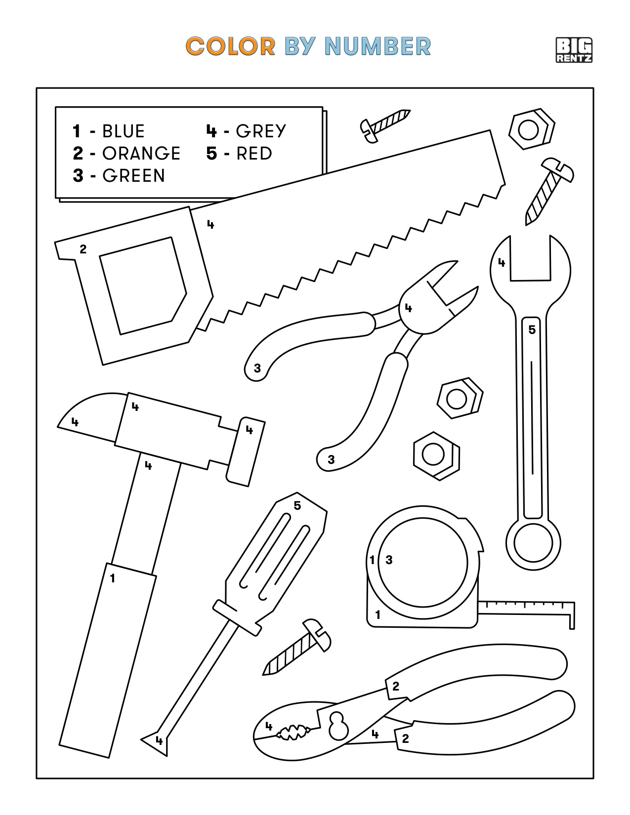 Coloring Pages Color By Number coloring page preview
