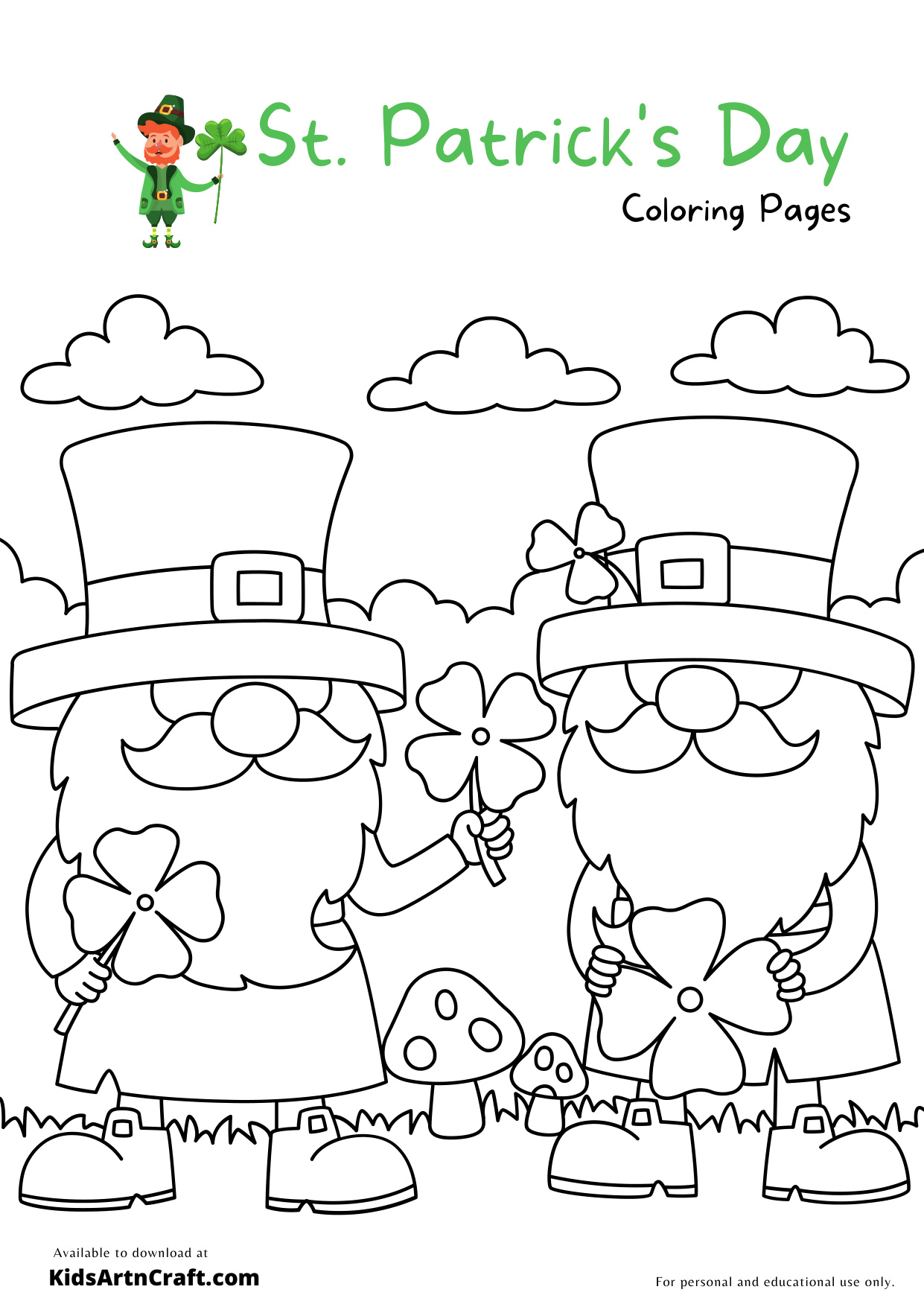 Coloring Pages St Patricks Day coloring page preview