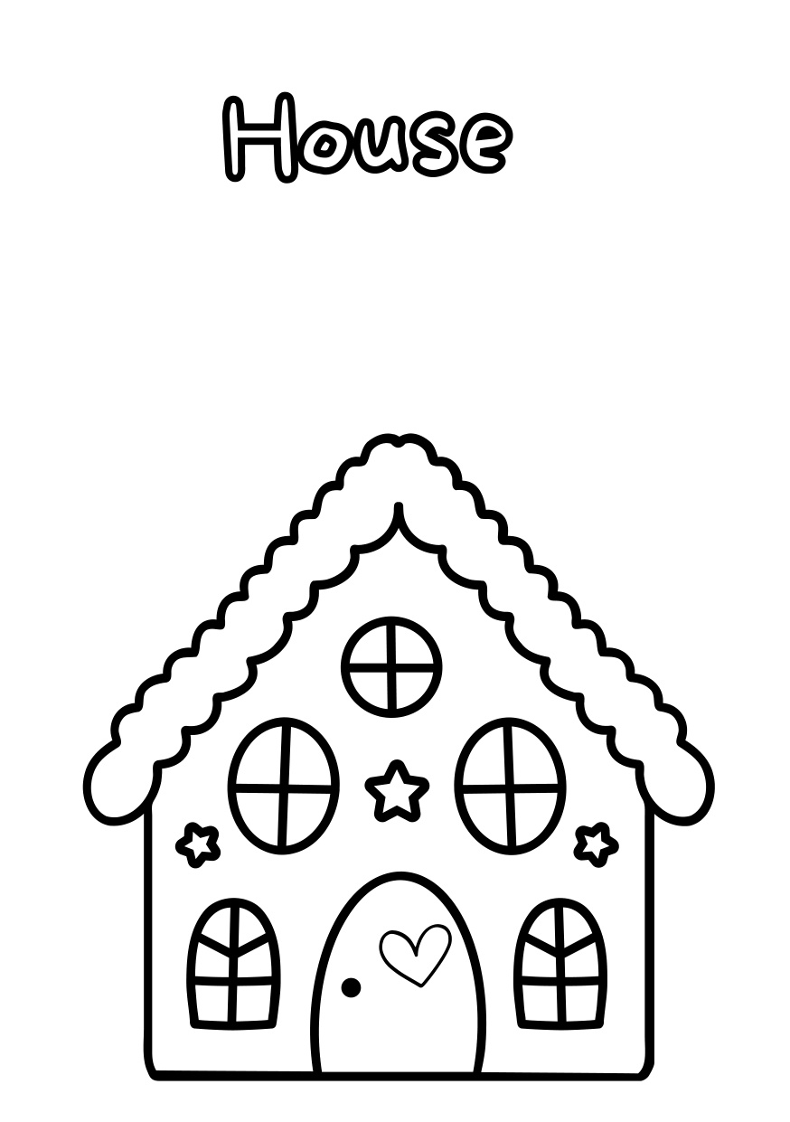 Coloring Sheet House coloring page preview