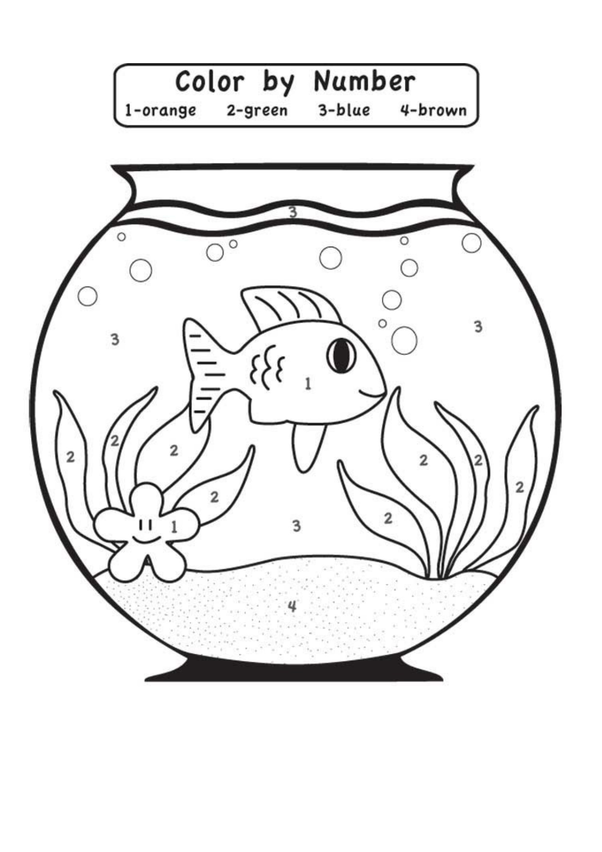 Colour By Numbers Printable coloring page preview
