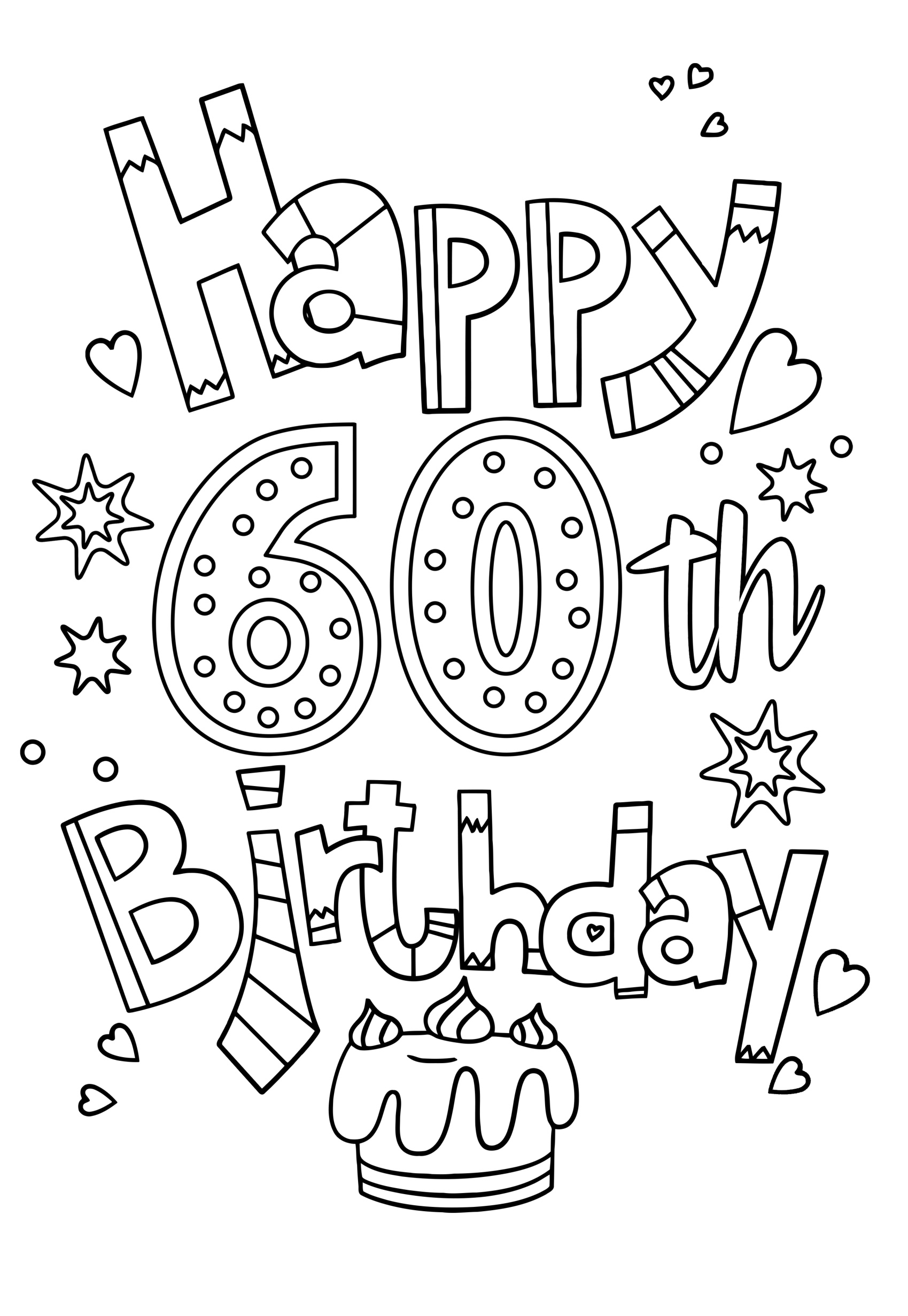 Colouring Pages Happy Birthday coloring page preview