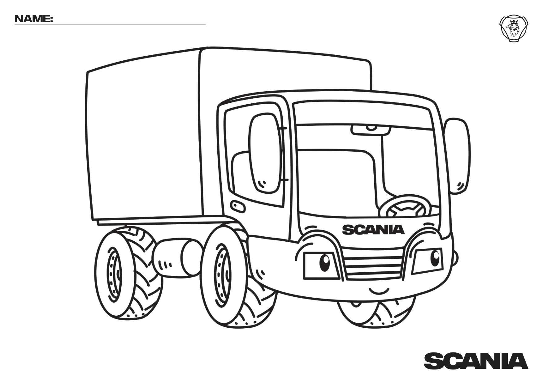Colouring Pages Trucks coloring page preview