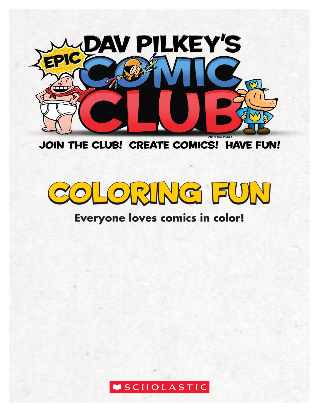 Comic Coloring coloring page preview