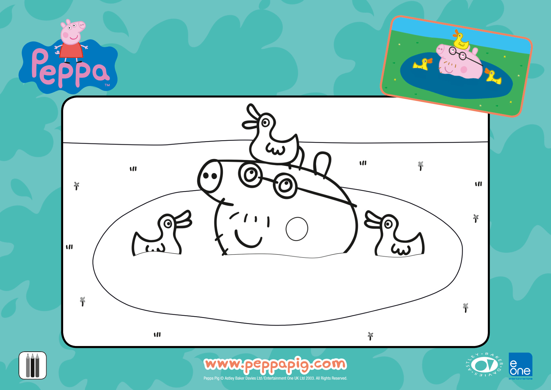 Daddy Pig Coloring Pages coloring page preview