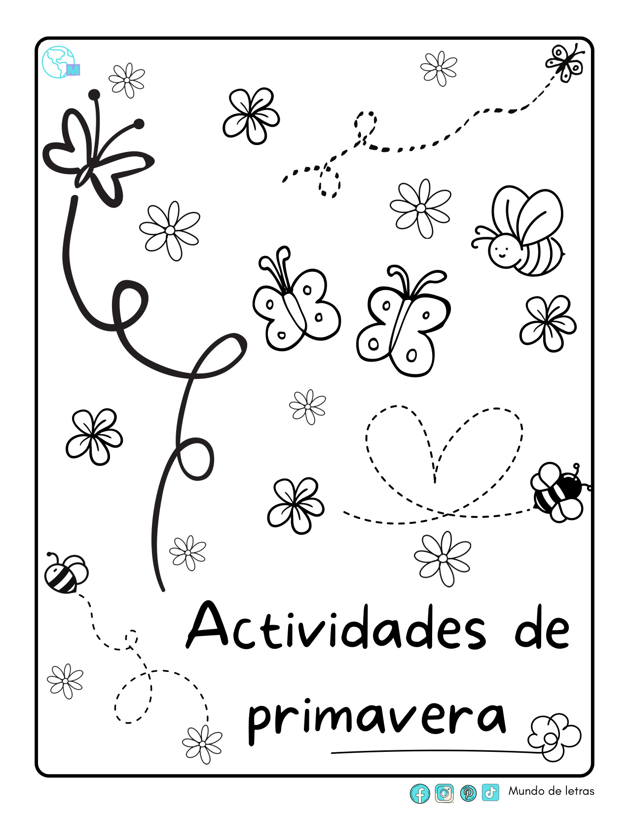 Dibujo Colorear Primavera coloring page preview