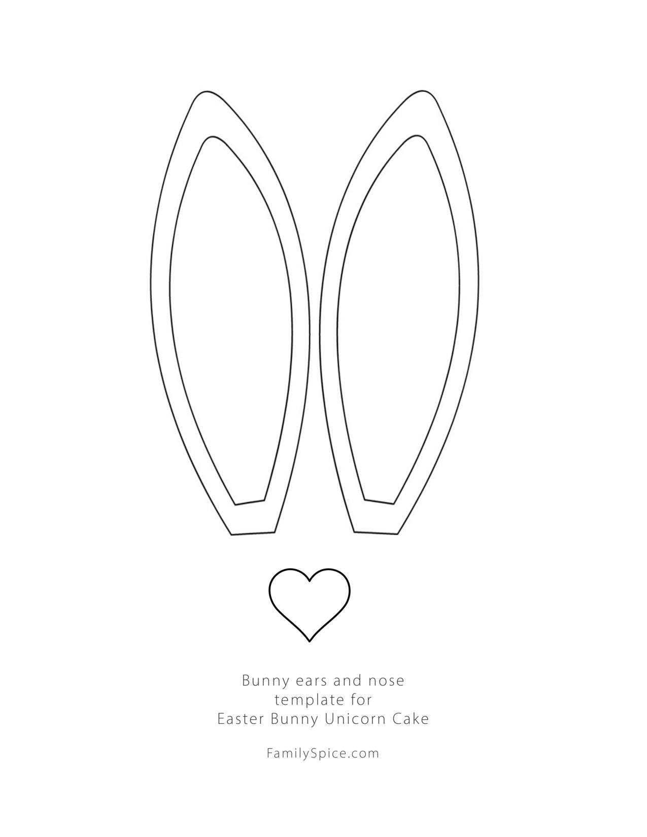 Diy Bunny Ears coloring page preview