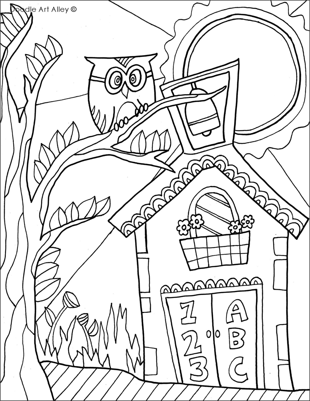 Doodle Art Coloring Pages coloring page preview