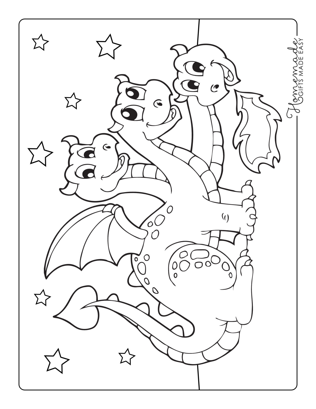 Dragon Coloring Sheet coloring page preview