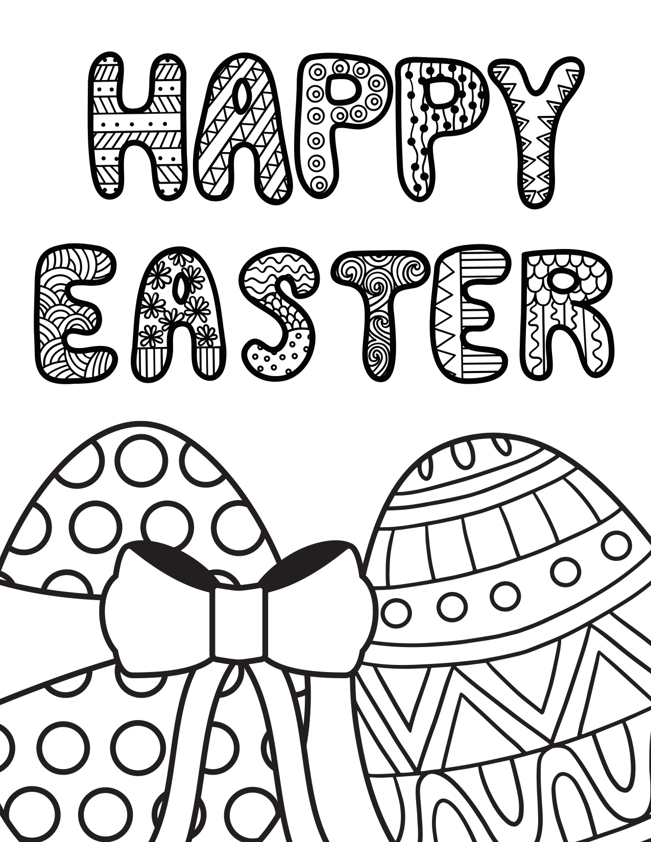 Easter Coloring Pages coloring page preview