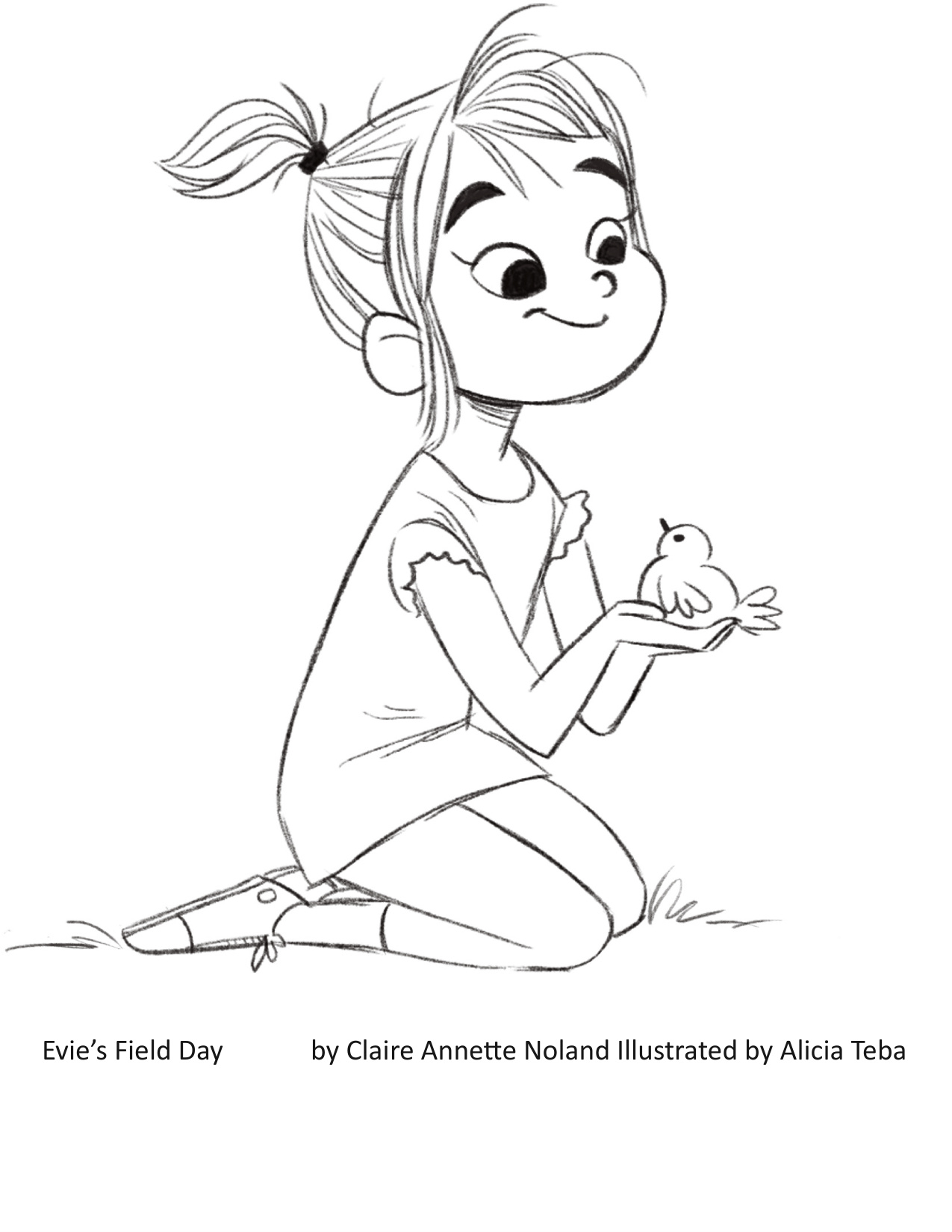 Evie Coloring Page coloring page preview