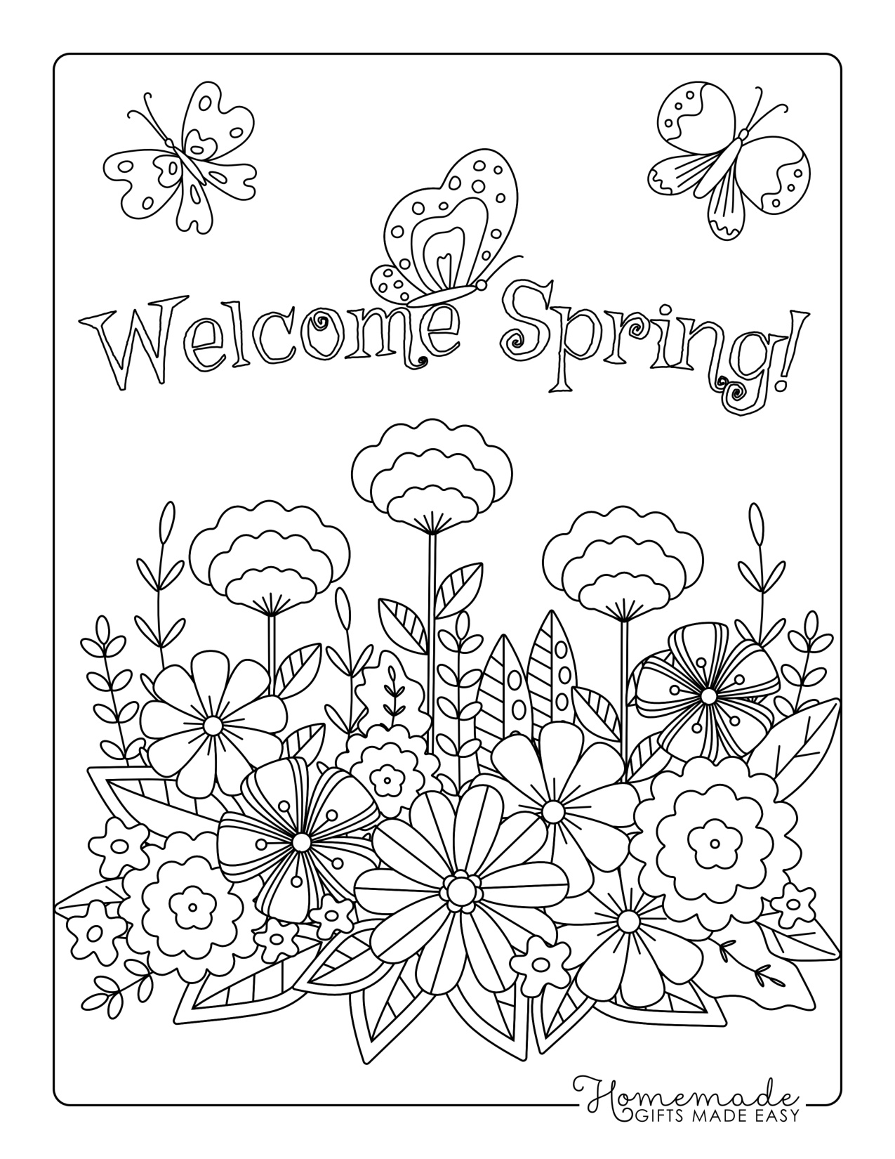 Flowers Coloring Pages Printable coloring page preview