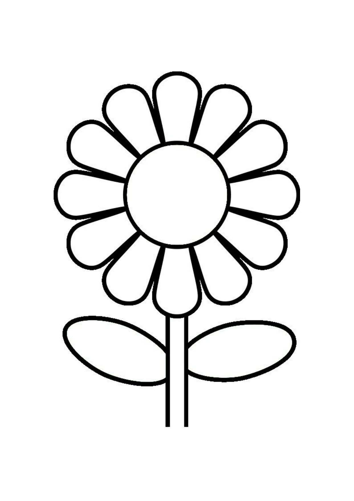 Flowers Colouring Pages coloring page preview