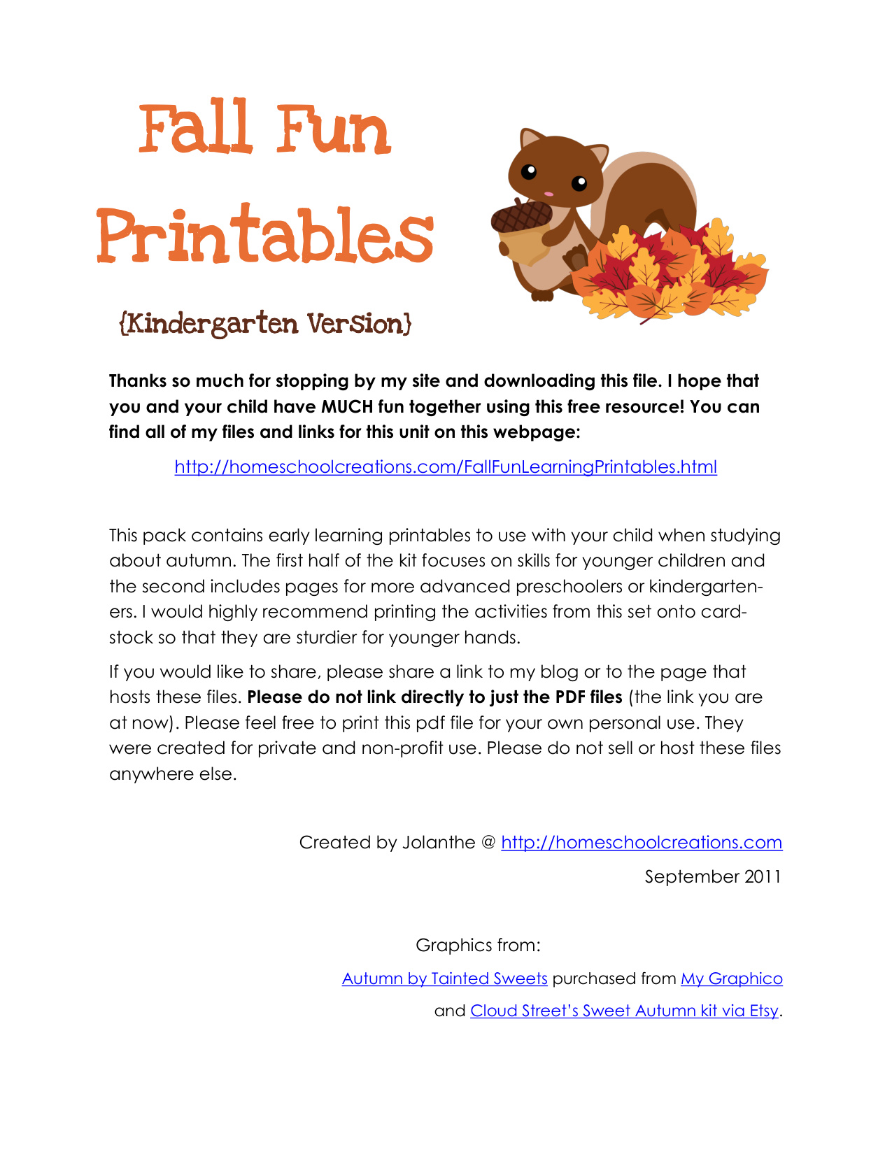 Free Autumn Printables coloring page preview