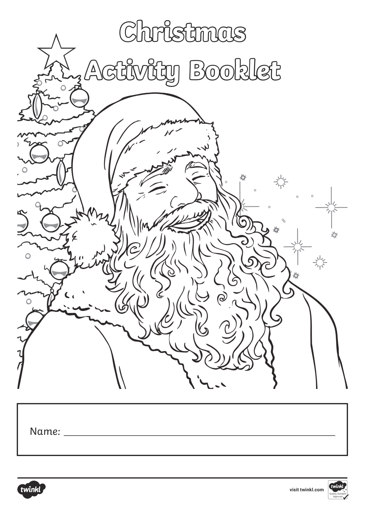 Free Christmas Activity Sheets coloring page preview