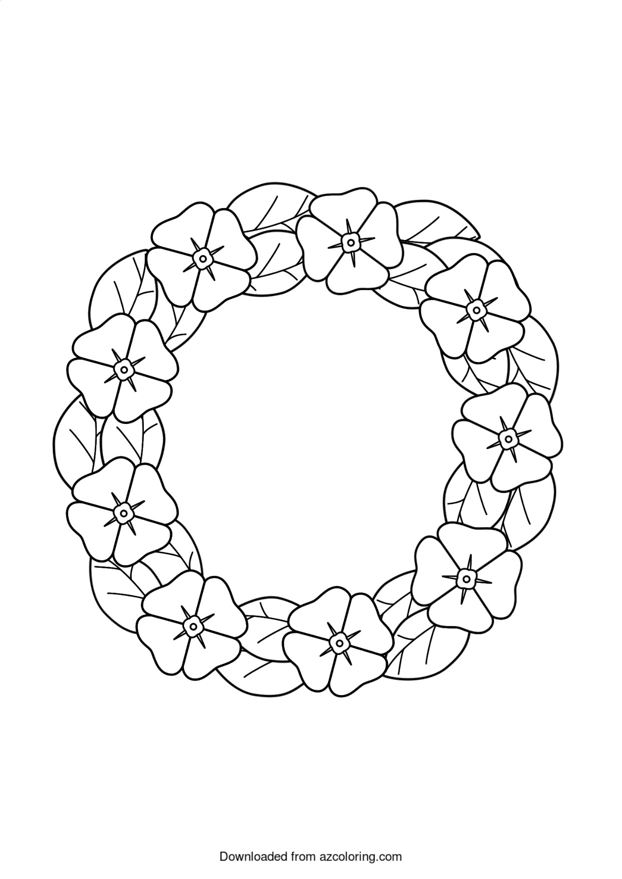Free Flower Coloring Pages To Print coloring page preview