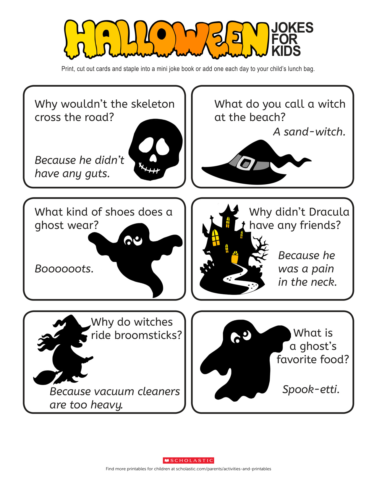 Free Halloween Printables coloring page preview