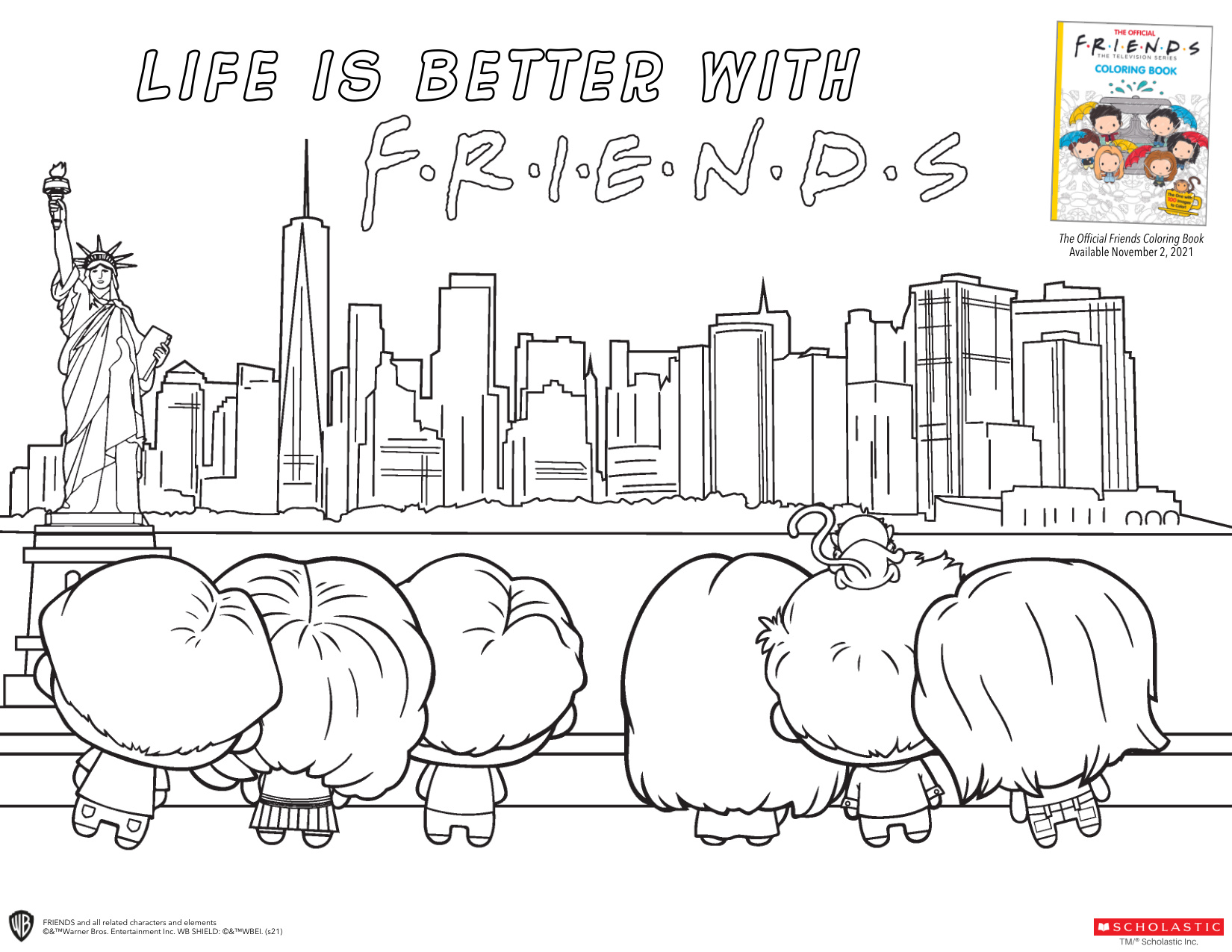 Friendship Coloring Pages coloring page preview