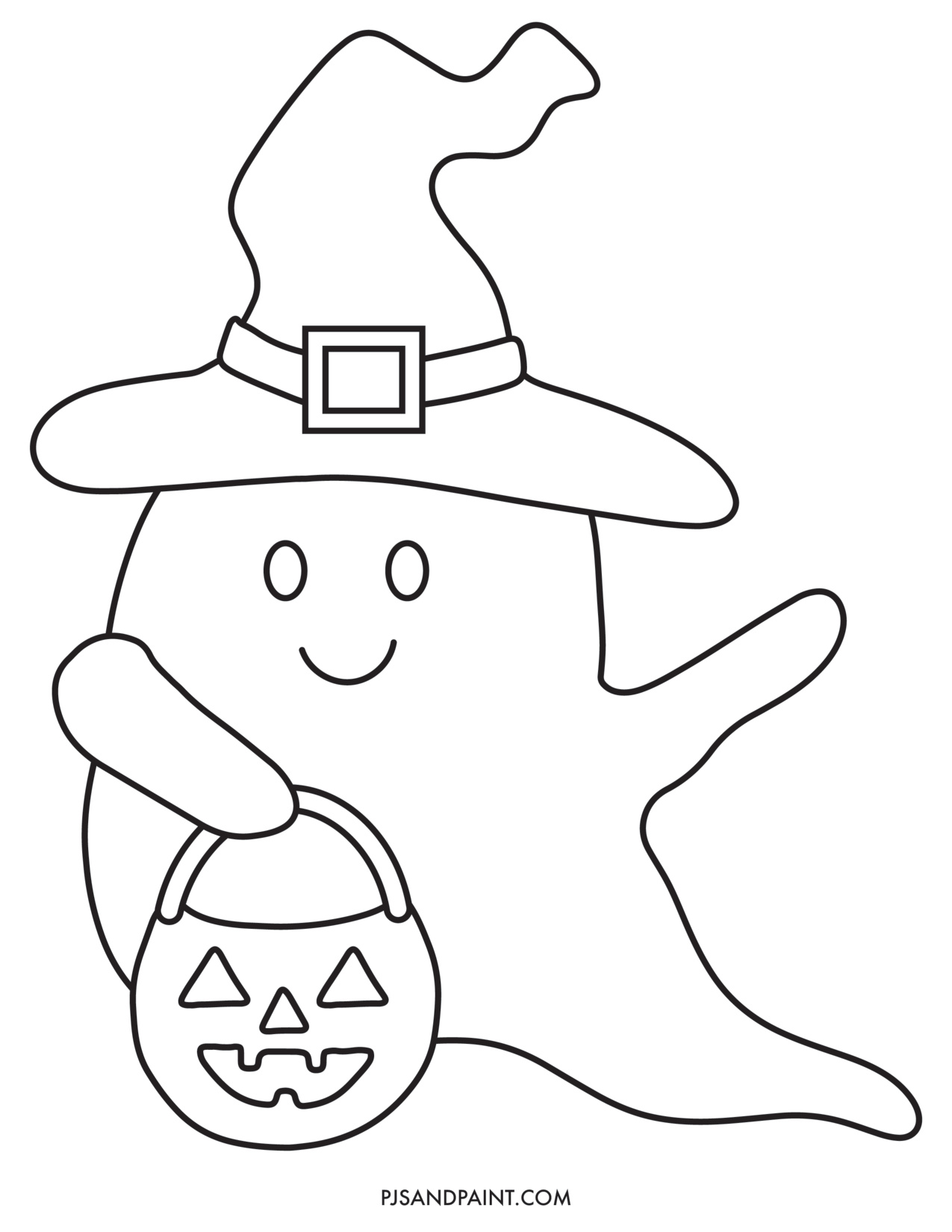 Ghost Coloring Pages coloring page preview