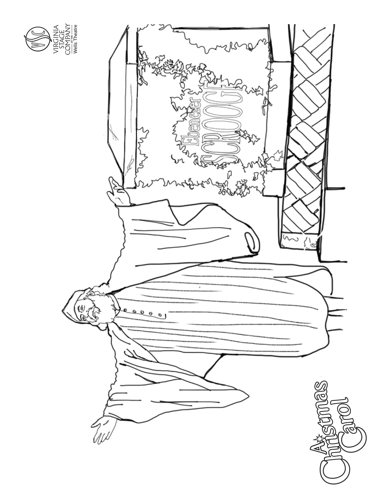 Ghost Coloring Pages Printable coloring page preview