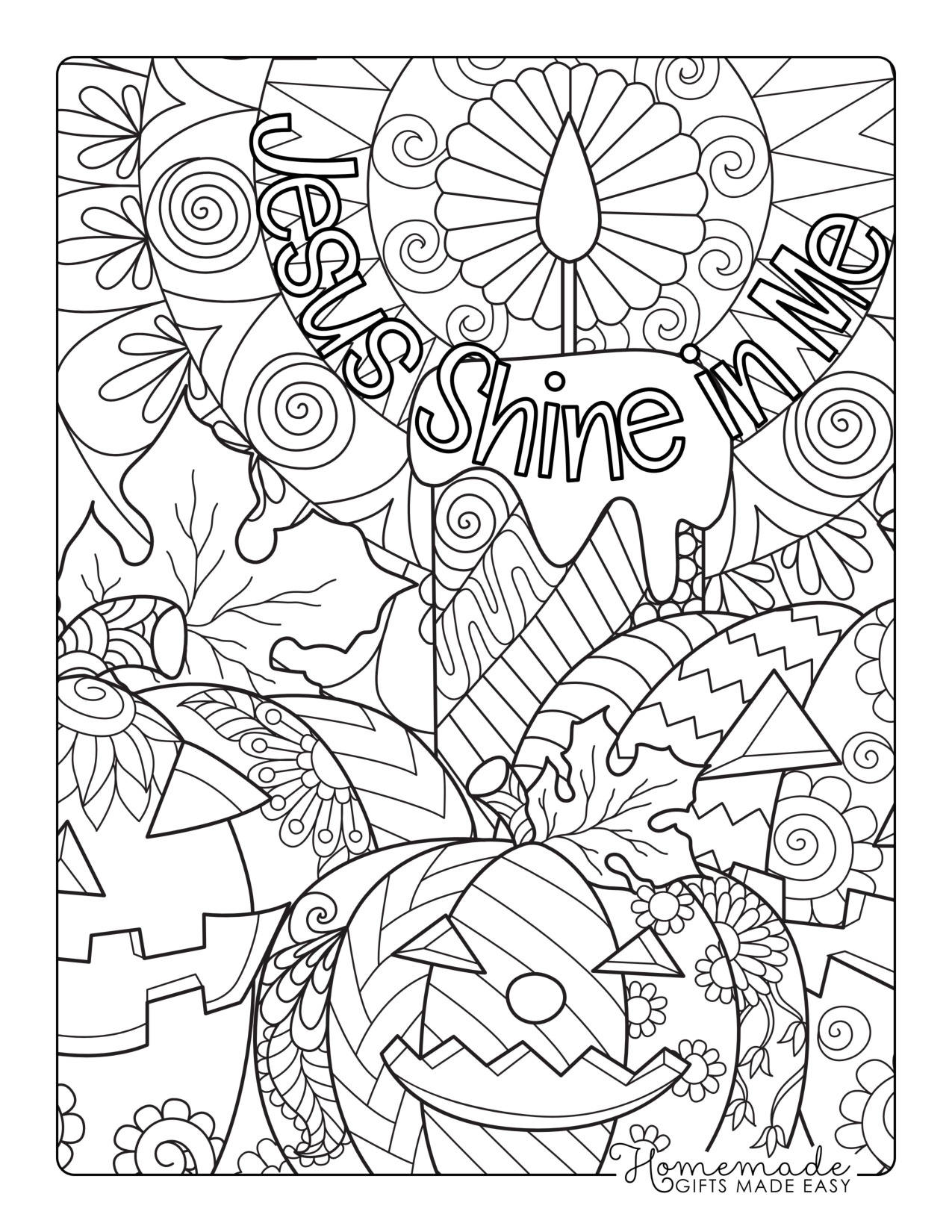 Halloween Coloring Pages For Adults Pdf coloring page preview