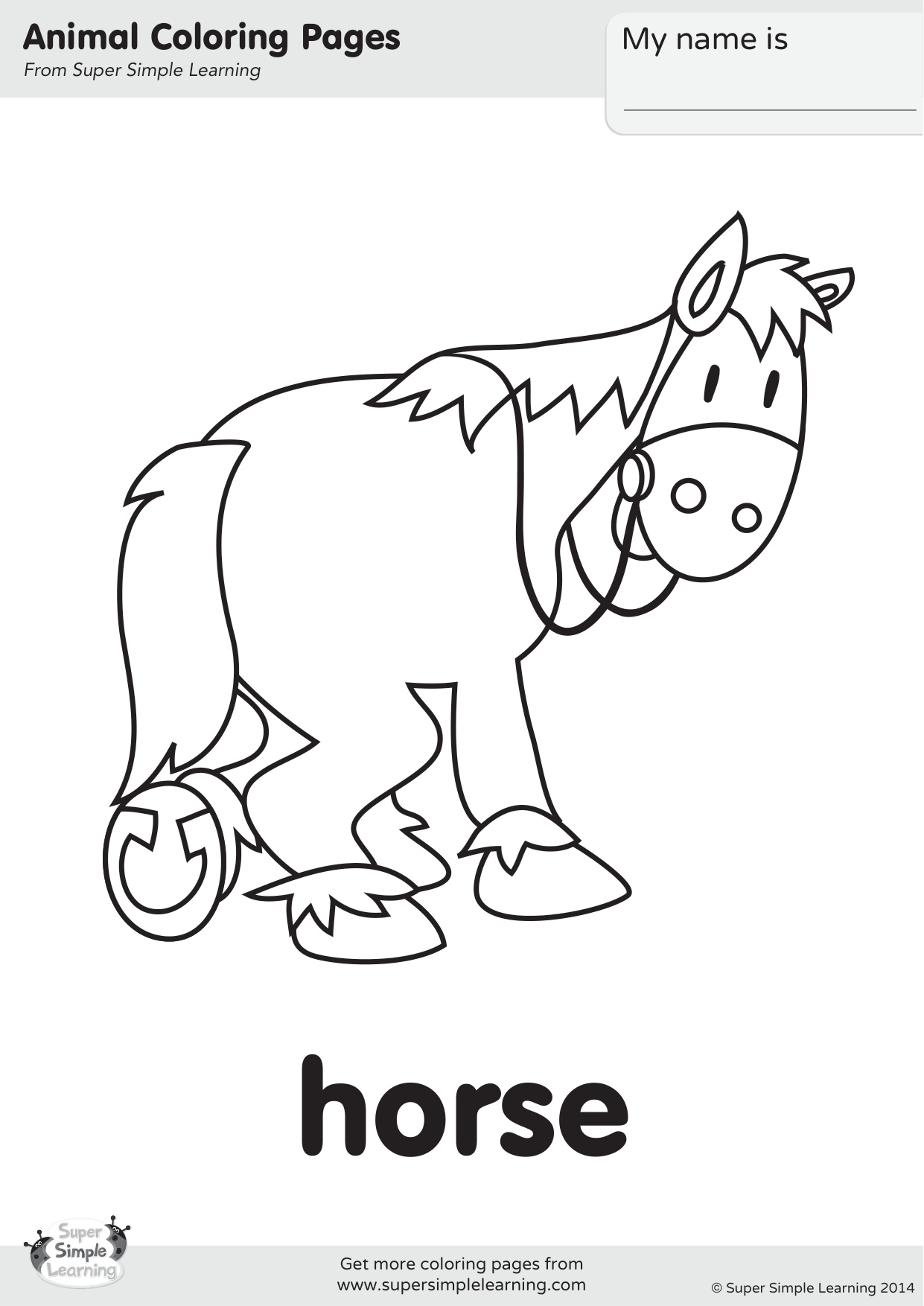 Horse Coloring Pages coloring page preview