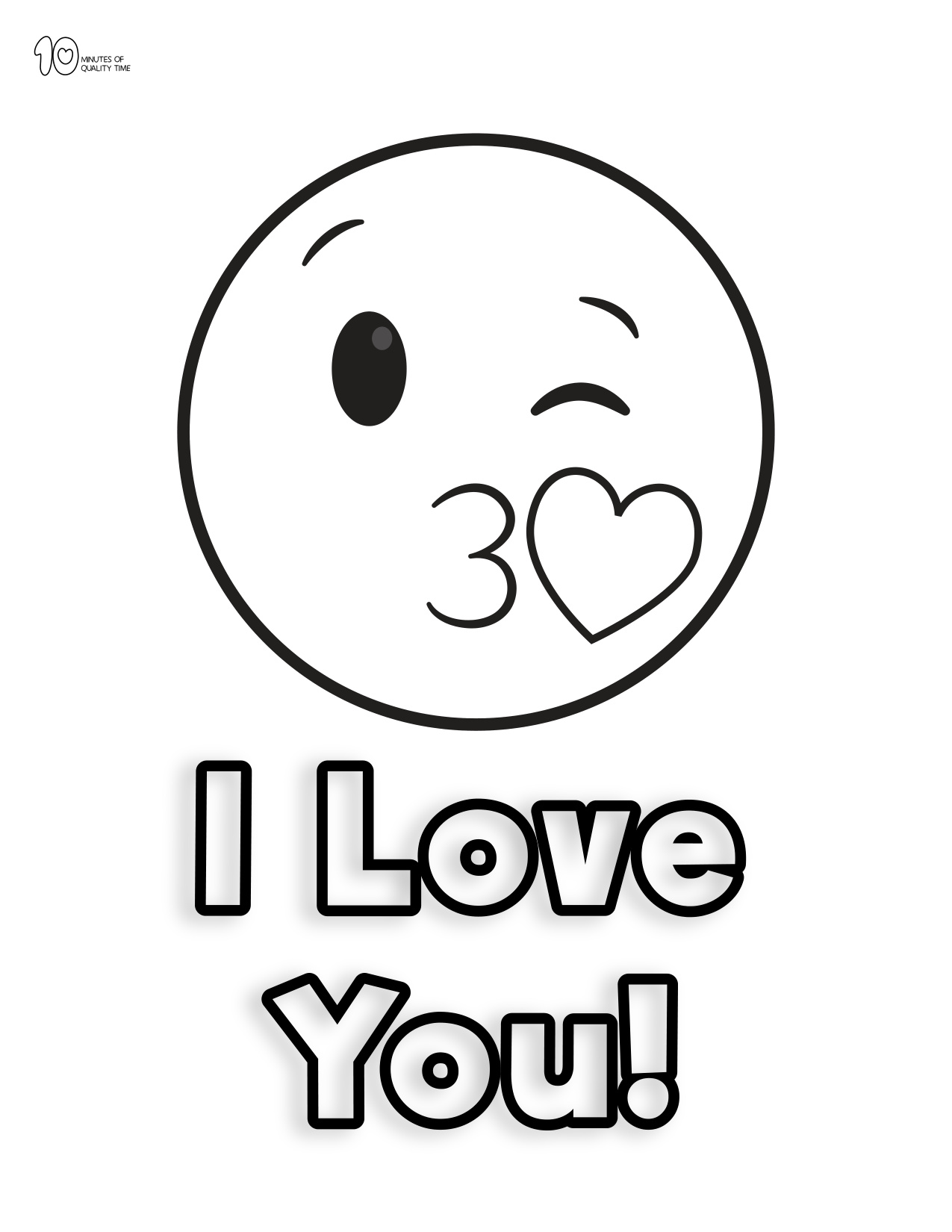 Kissing Coloring Pages coloring page preview