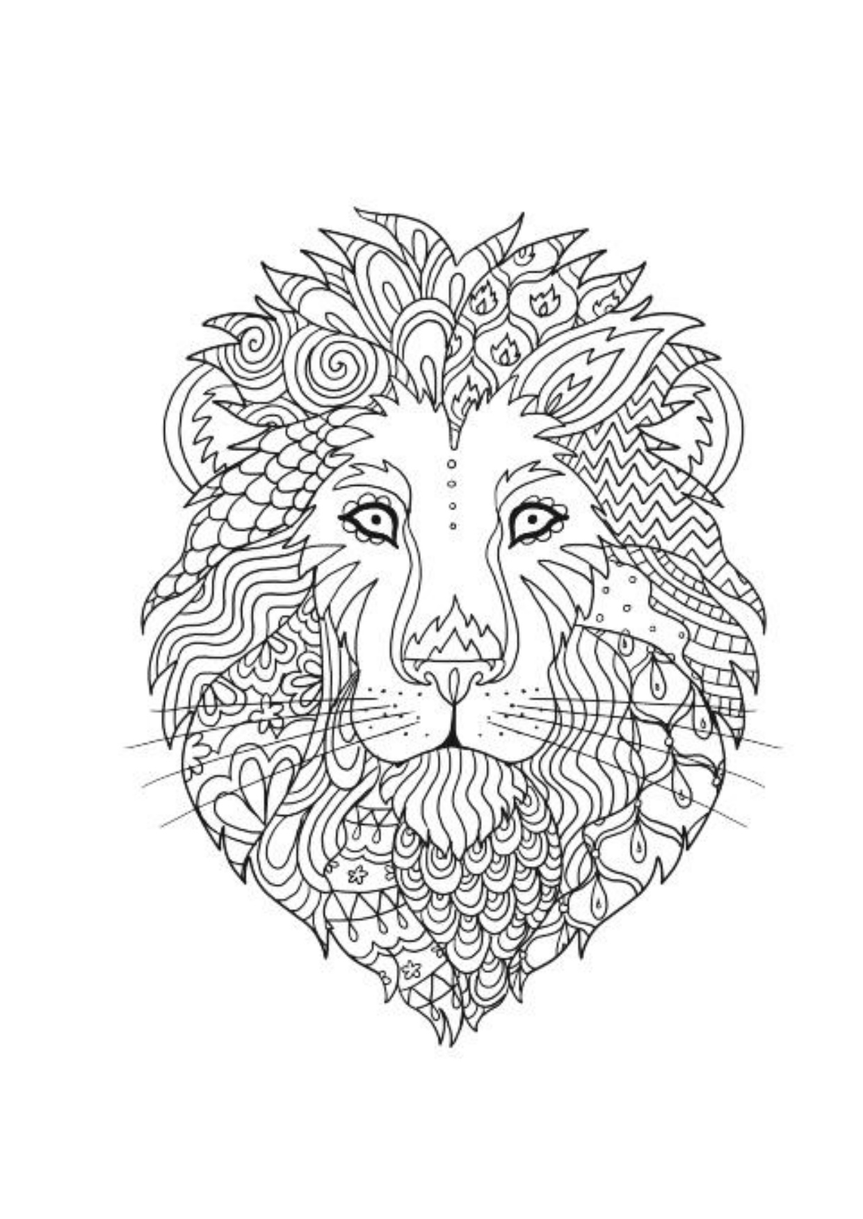 Lion Coloring Pages coloring page preview