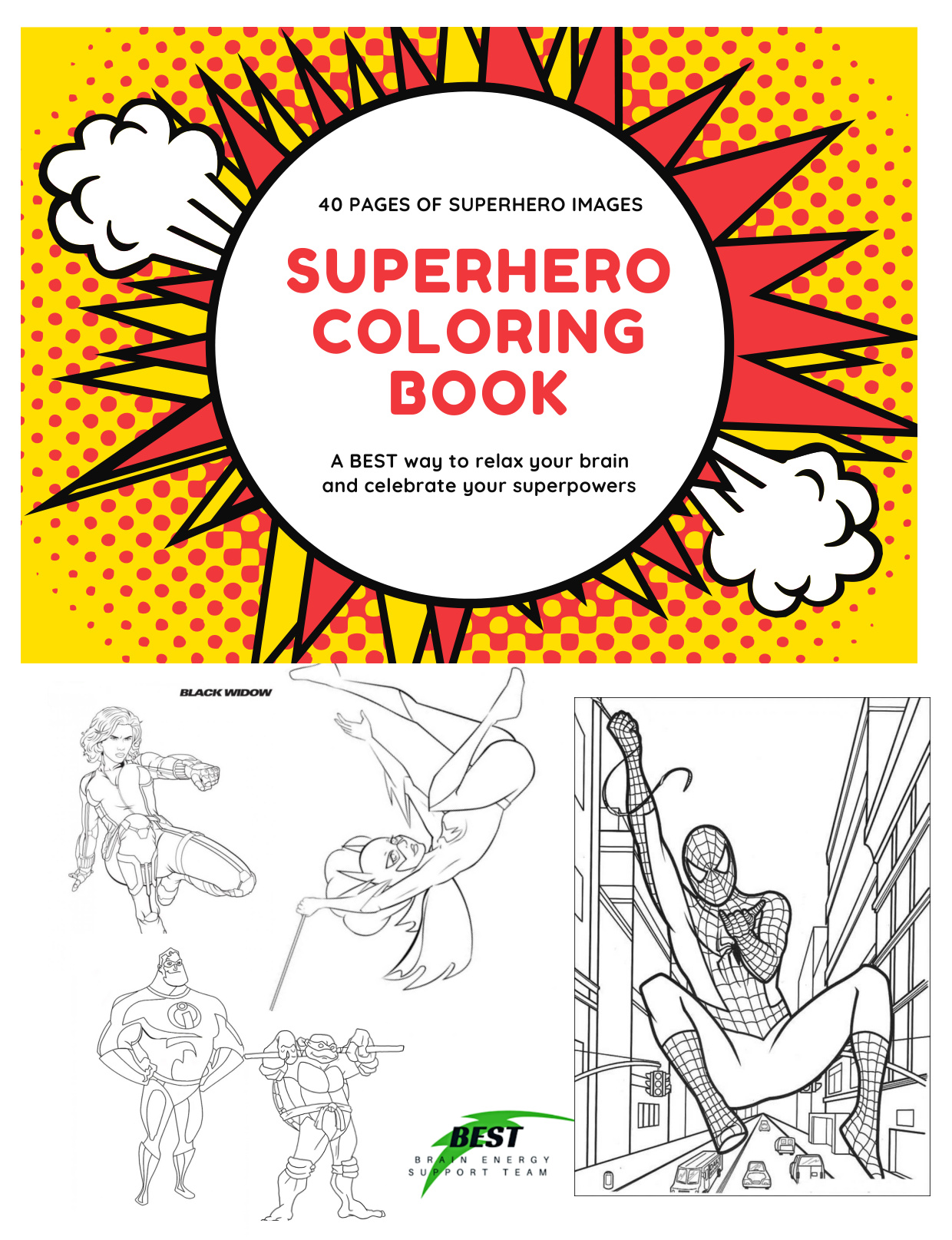 Marvel Character Coloring Pages coloring page preview