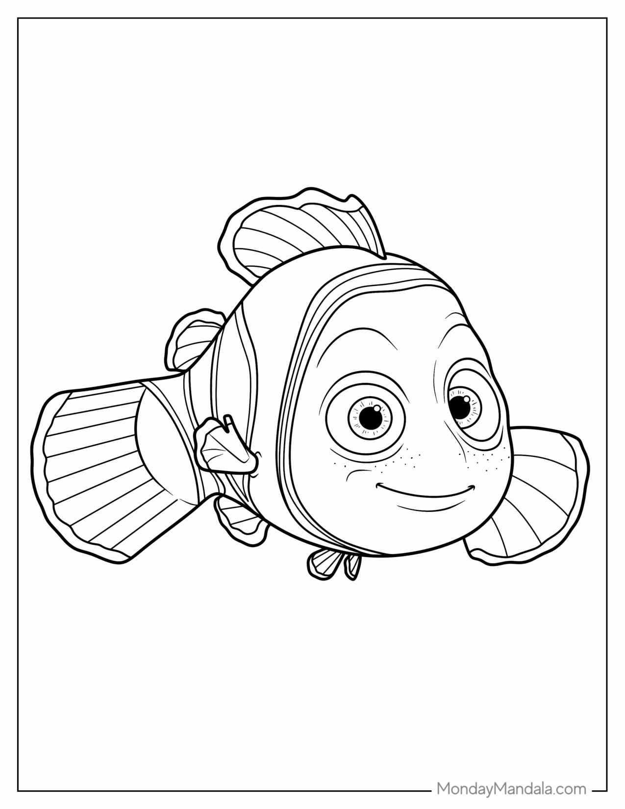 Nemo Coloring Page coloring page preview