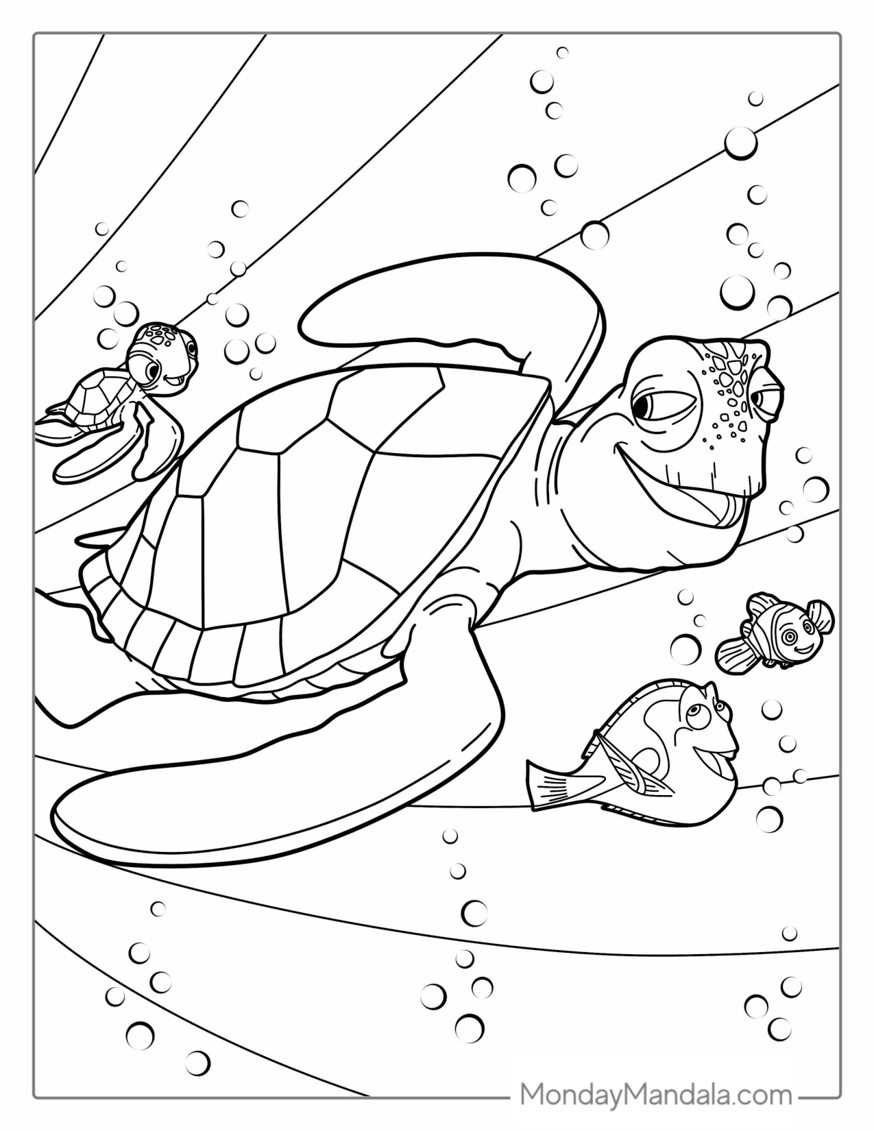 Nemo Coloring Pages coloring page preview
