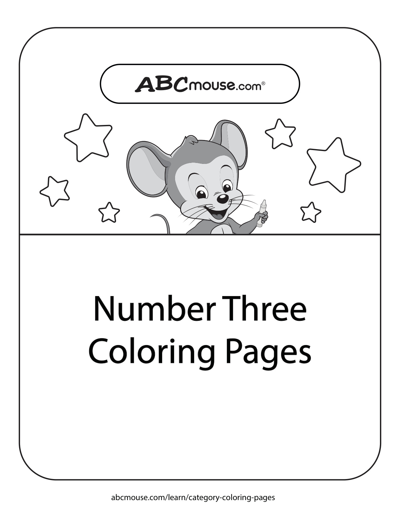 Number 3 Coloring Pages Printable coloring page preview