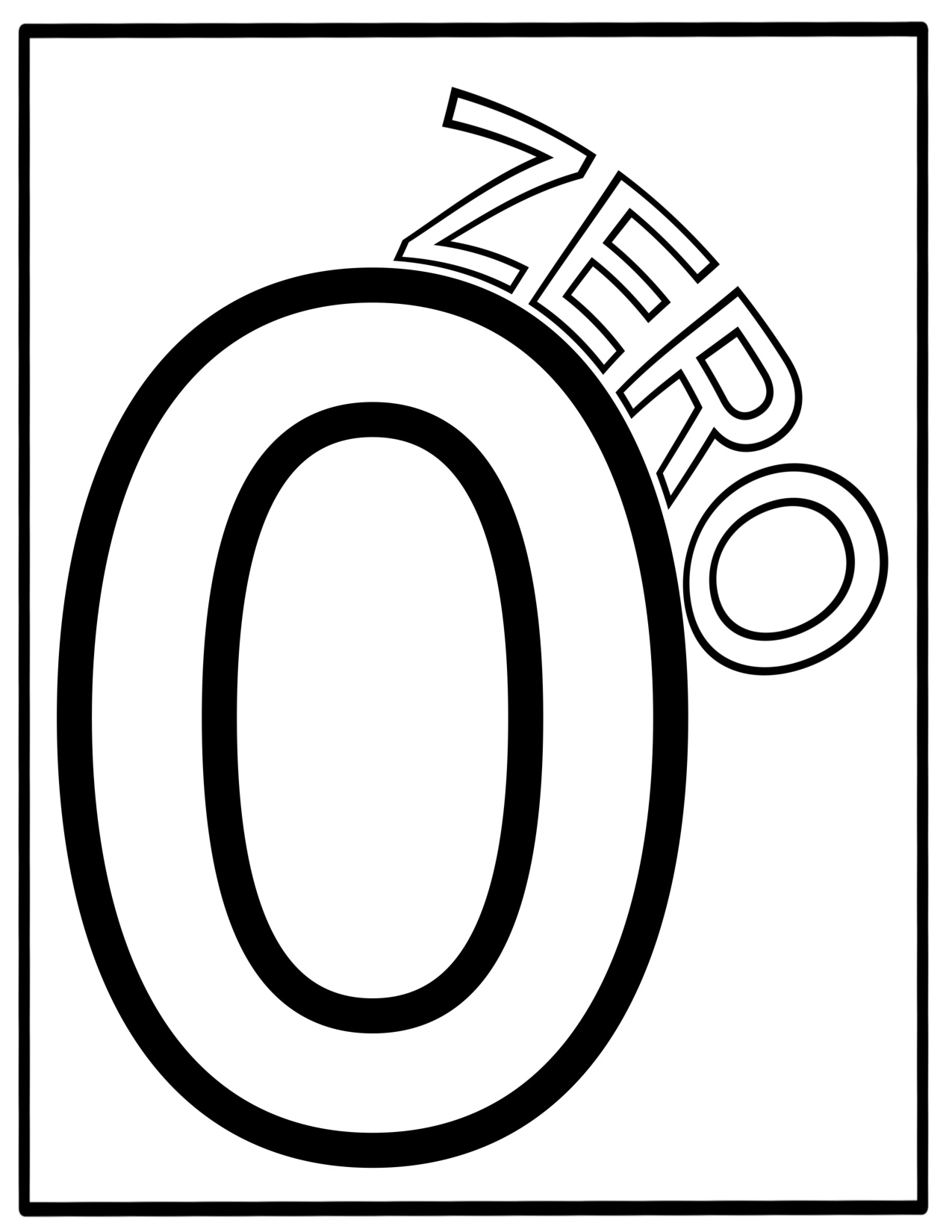 Number Coloring Pages coloring page preview