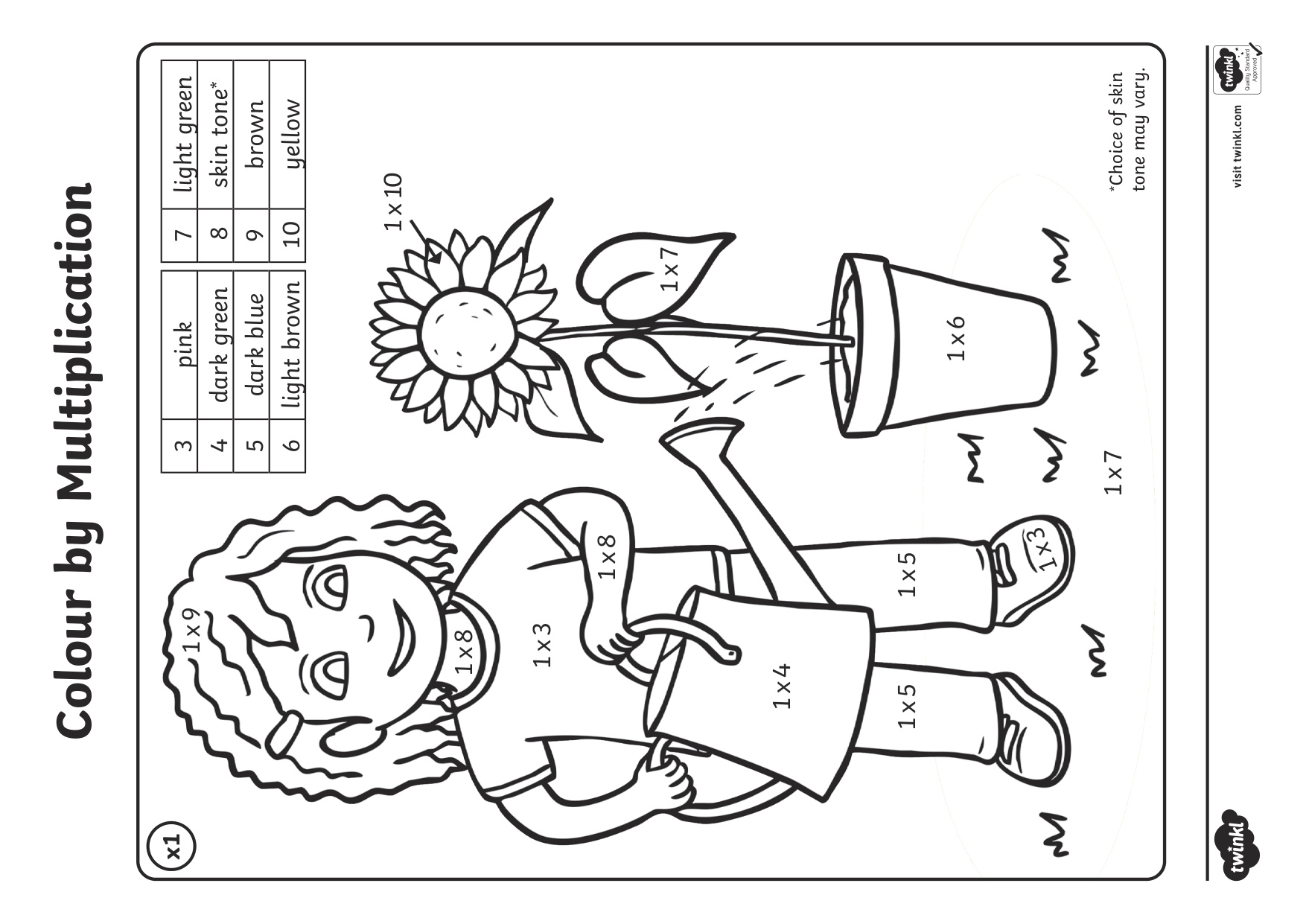 Number Colouring In coloring page preview